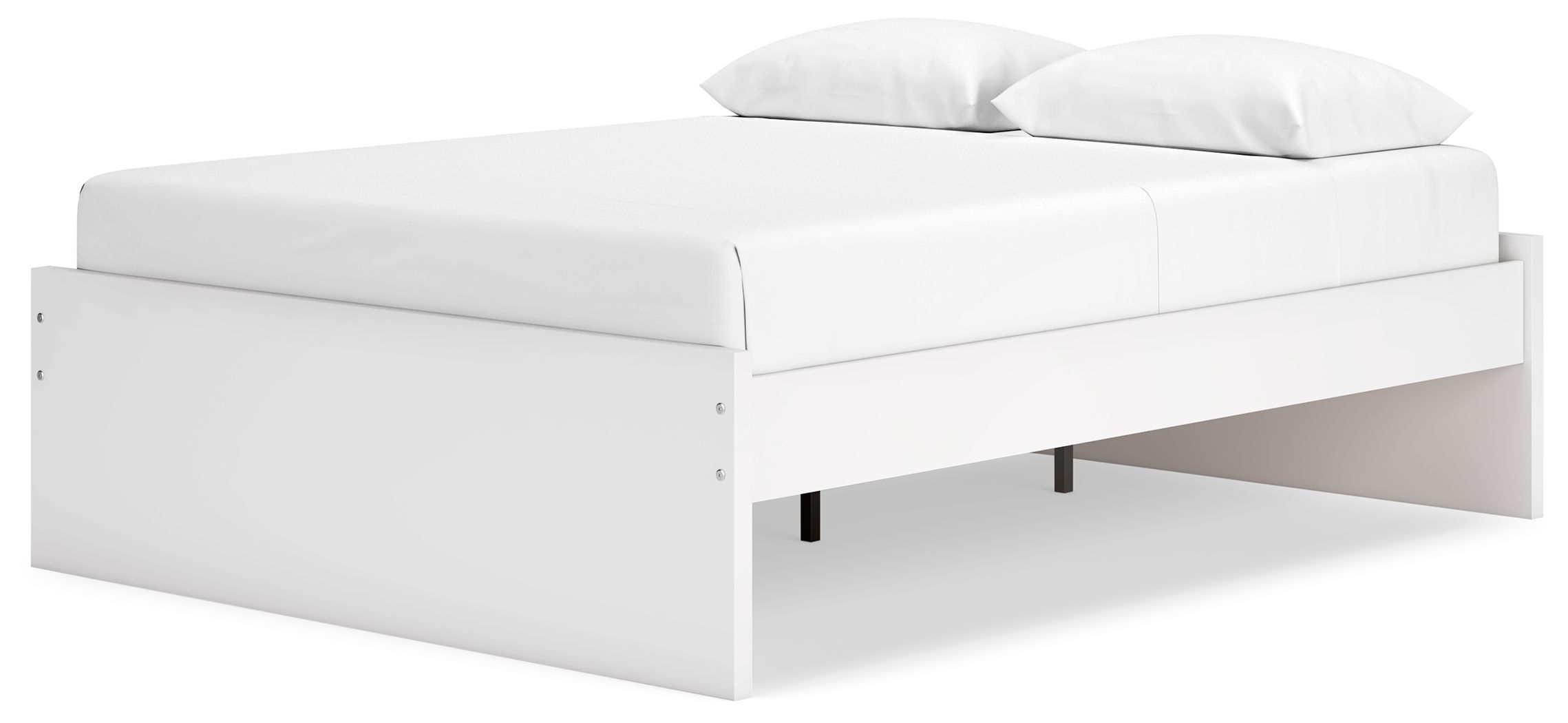 Onita - Queen Platform Bed - White, white, view 4