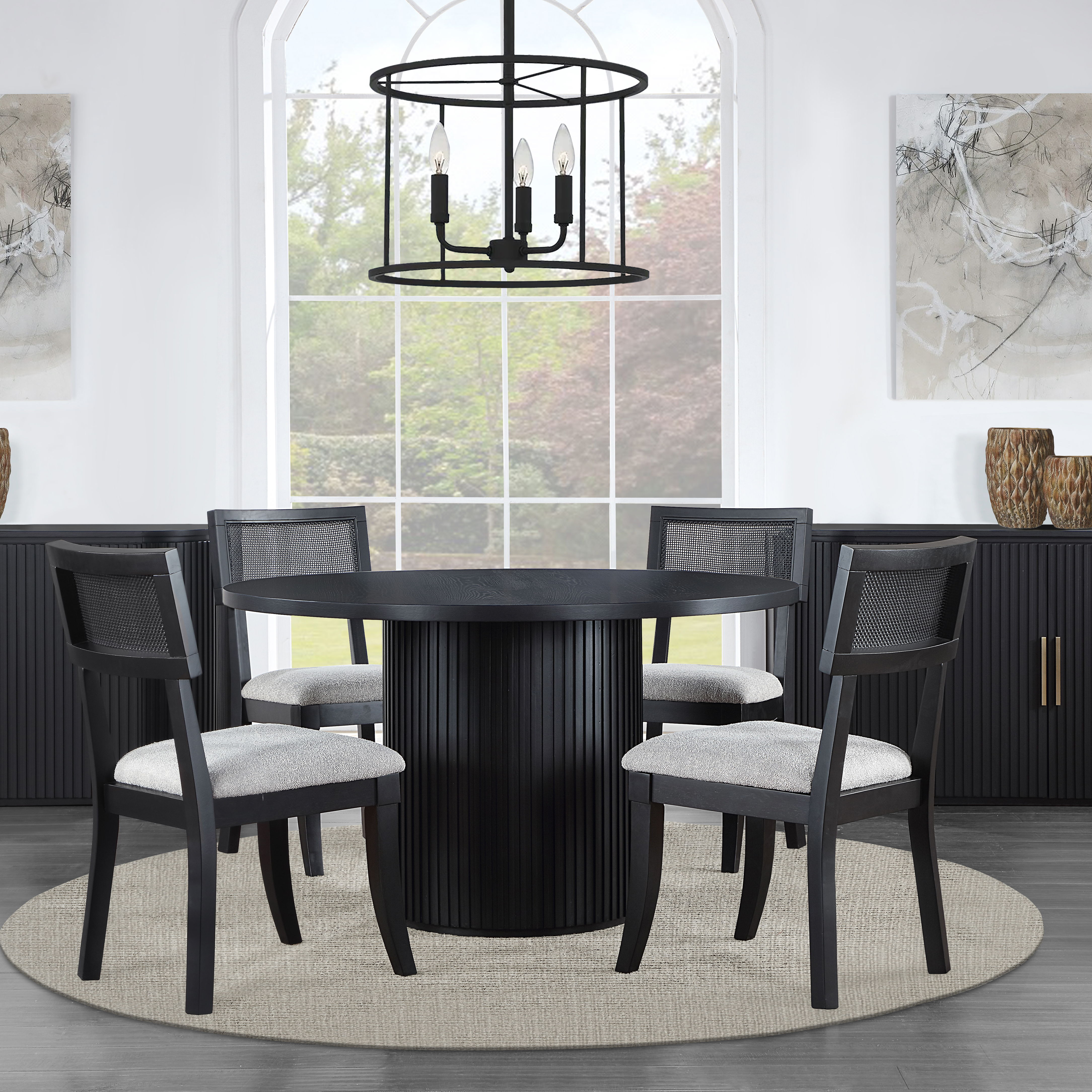 Colvin - 5 Piece Dining Set - Black