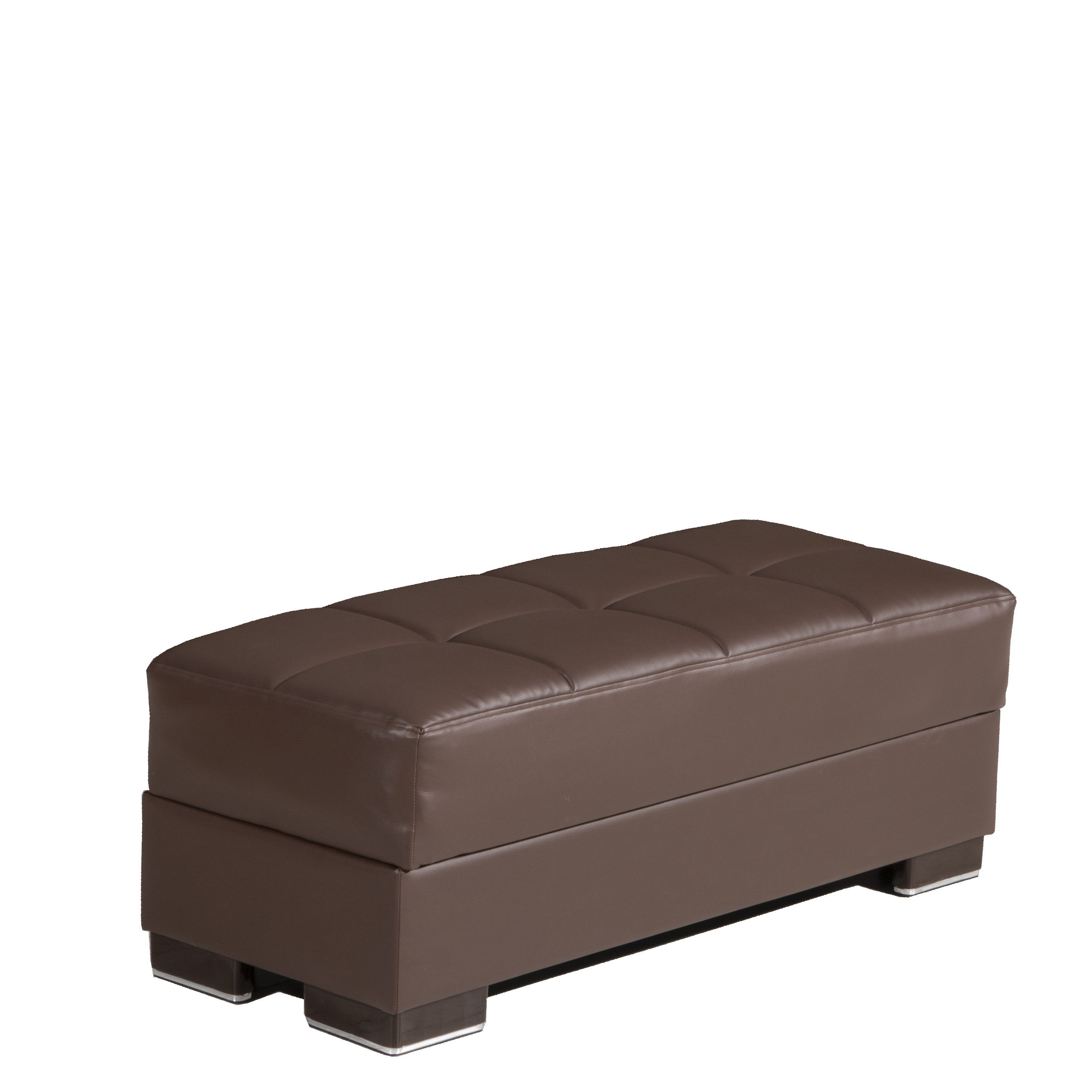 Ottomanson Armada X Convertible Ottoman With Storage Brown New