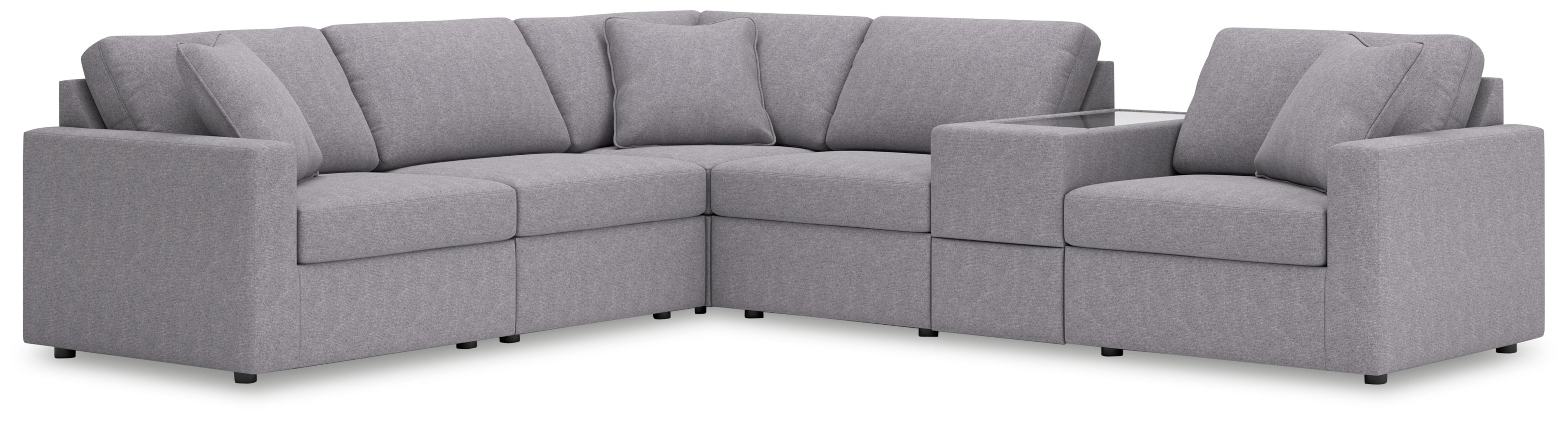 6 Pc · Sectional With Storage Console
