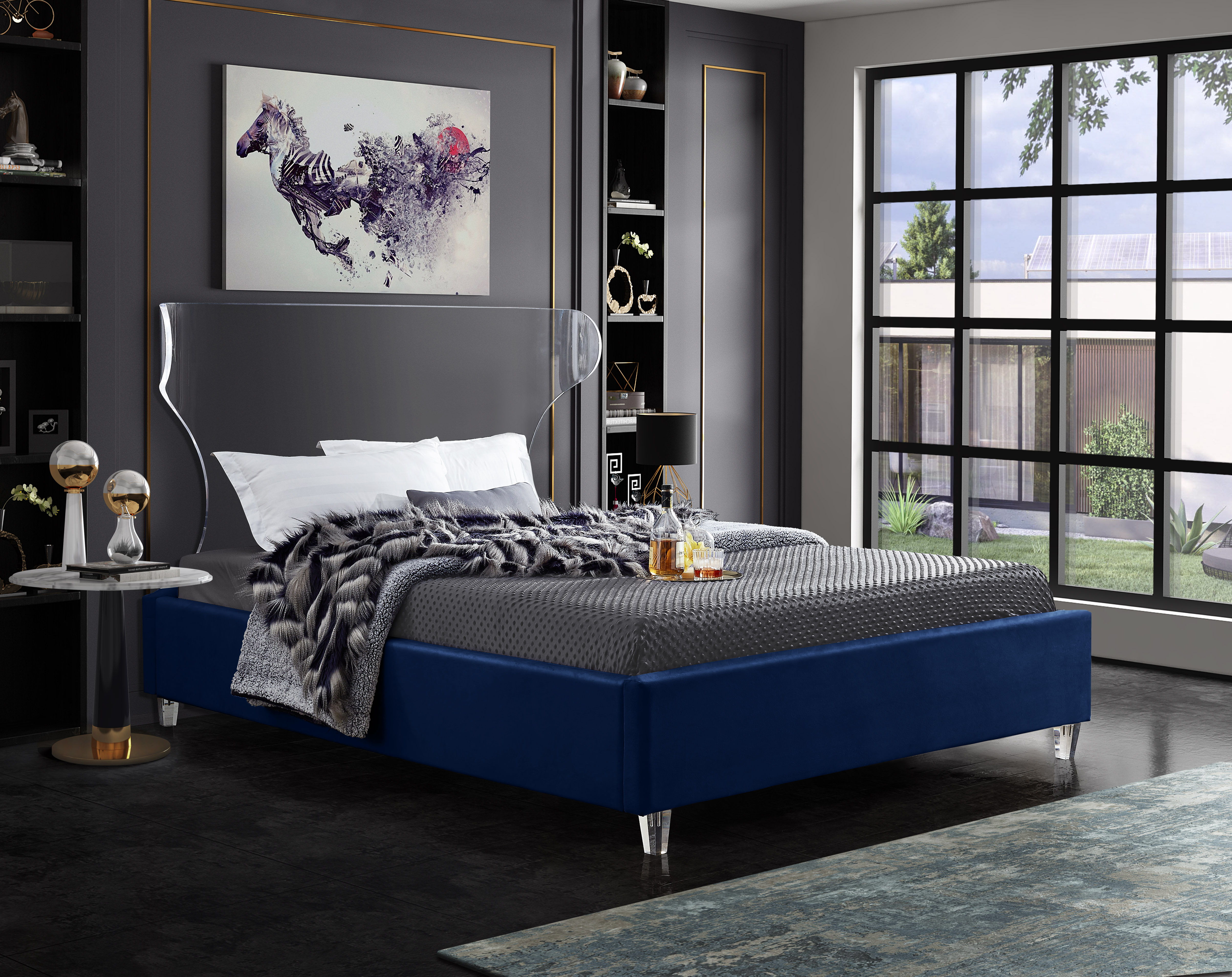 Ghost - Full Bed - Navy