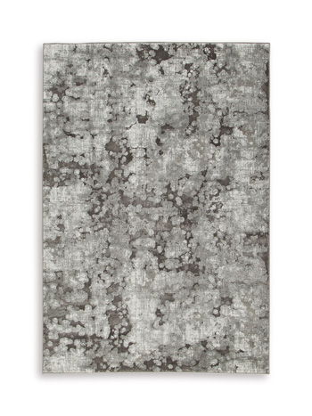 Gilberton – 5′ x 7′ Rug – Charcoal / Gray / White