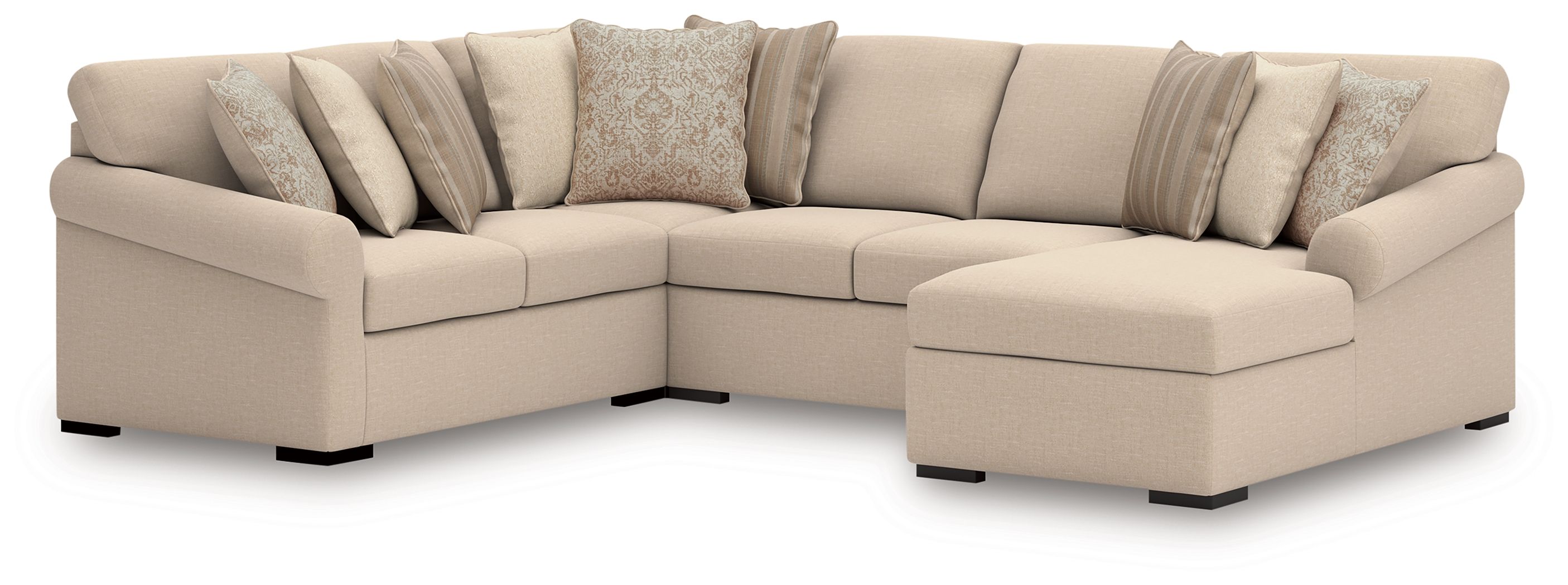 4 Pc · Sectional With RAF Corner Chaise