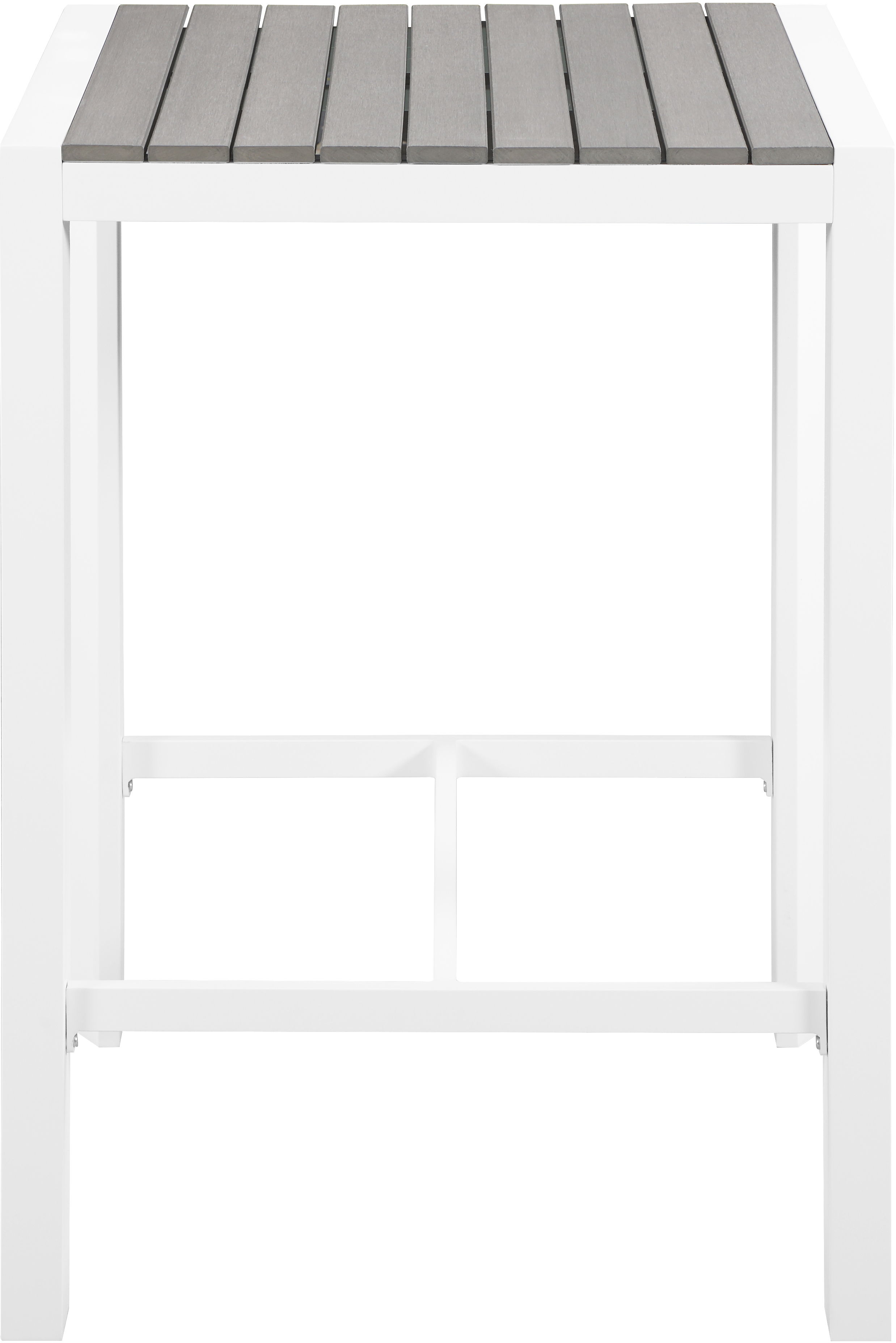 Nizuc - Outdoor Patio Square Bar Table - Gray