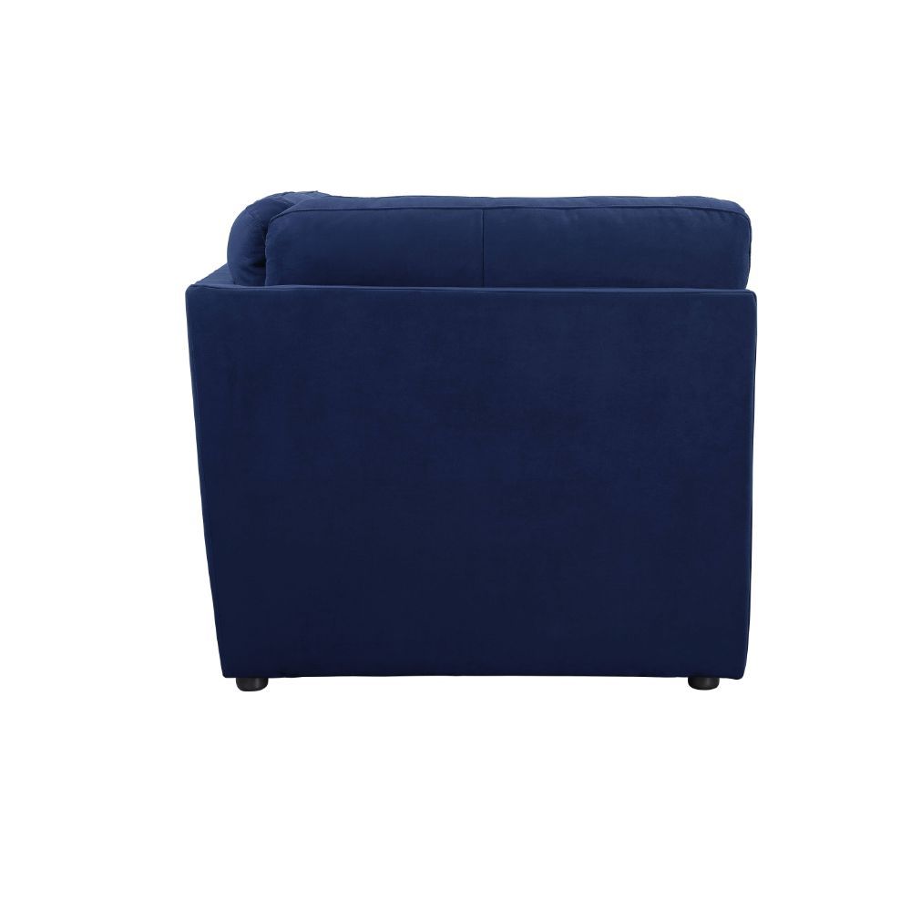 Crosby - Modular Wedge - Blue Fabric, blue, view 5