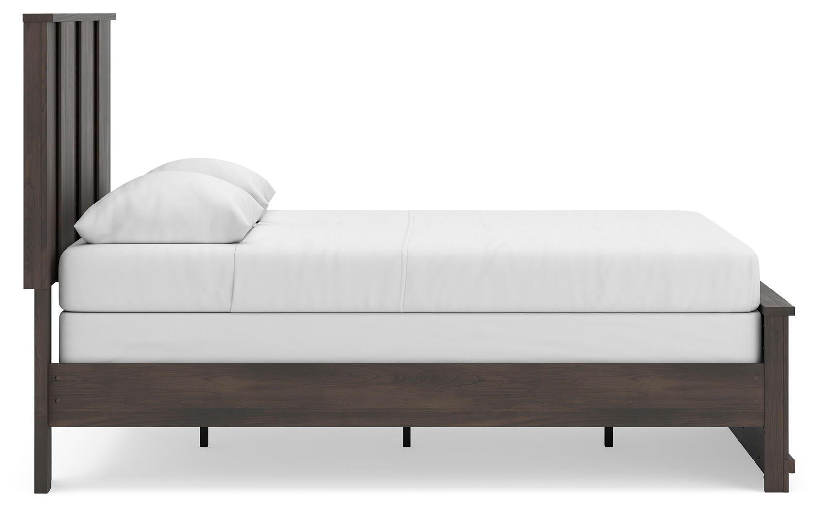 Ashley Furniture Shaehartin - Queen Panel Bed - Dark Brown - Image 7