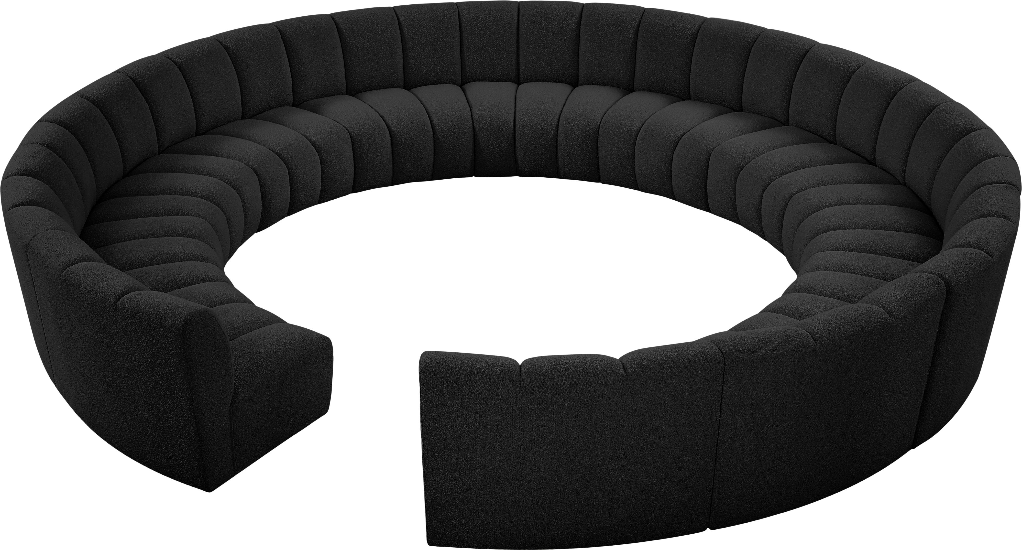 Infinity - 12 Piece Modular Sectional - Black
