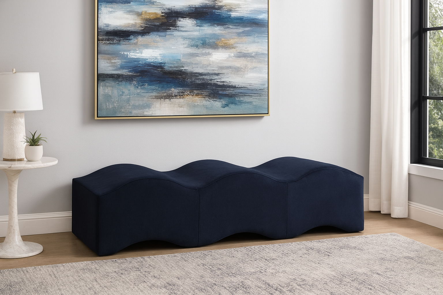Wave - Bench - Navy