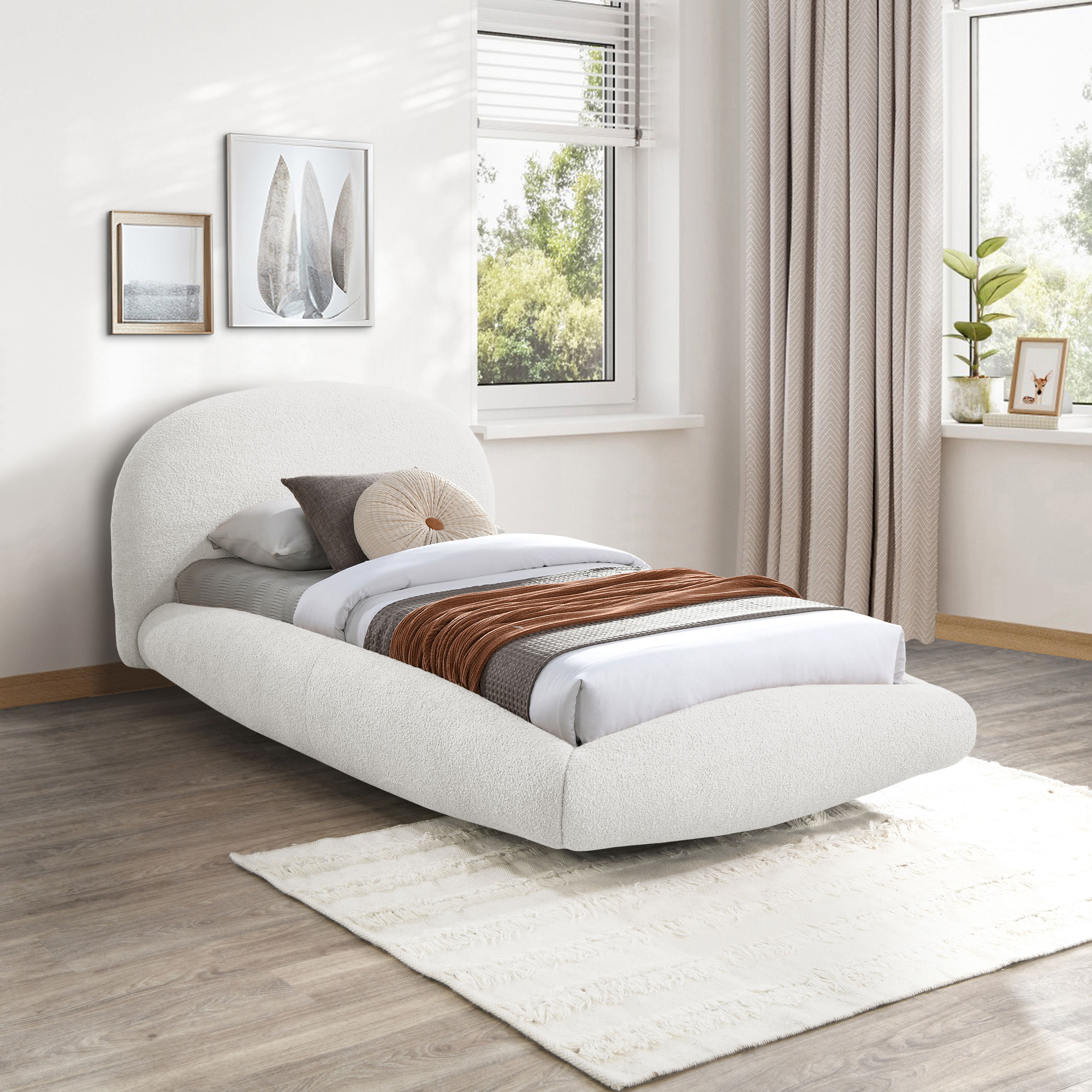 Genesis - Twin Bed - Cream