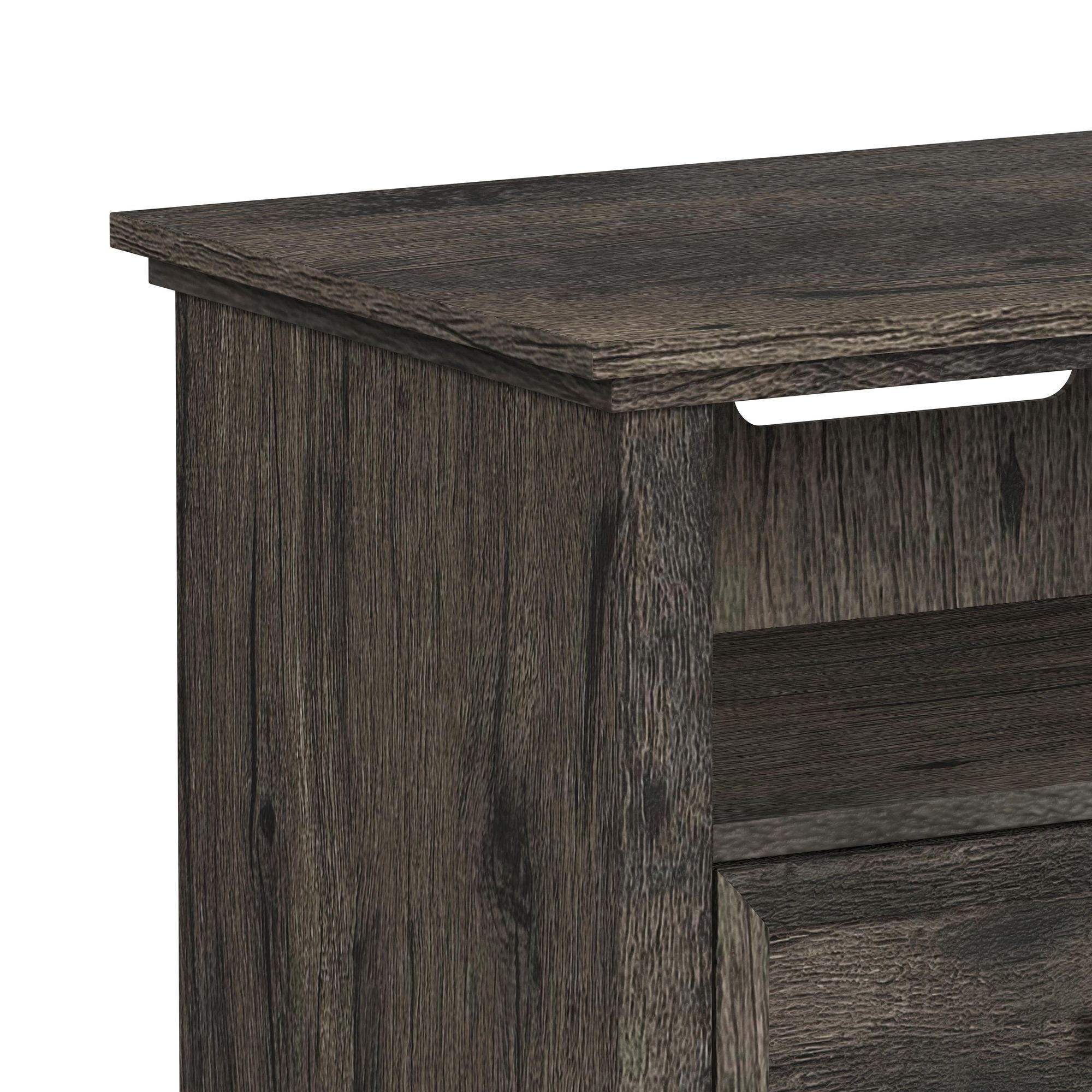 Park Ridge - 82'' TV Console Without Fireplace Insert - Charcoal
