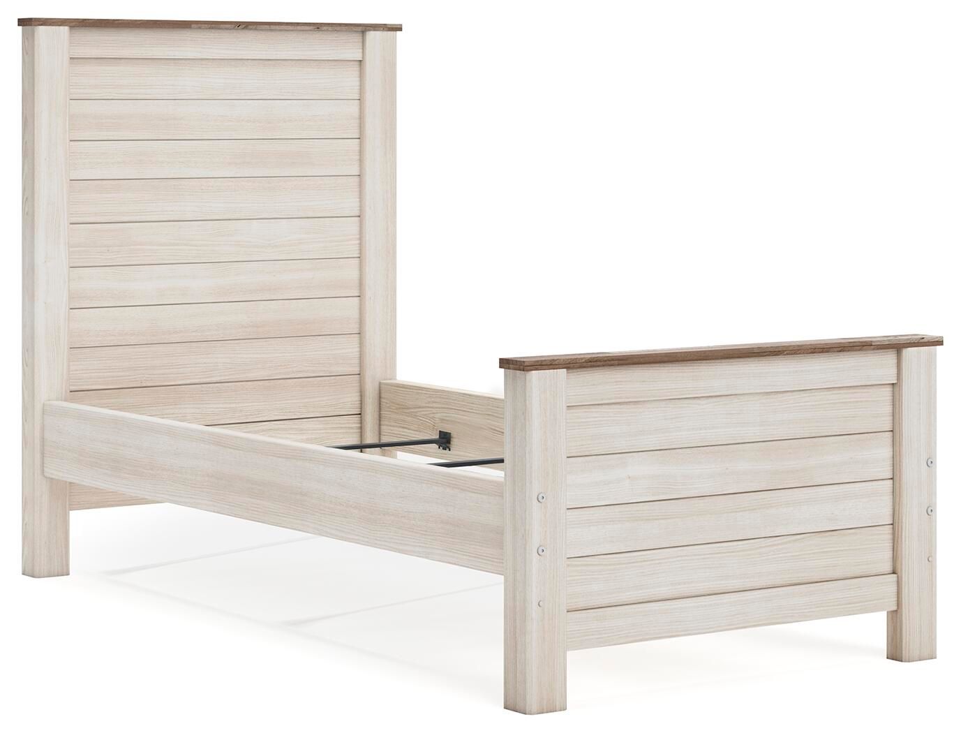 Willowton - Twin Panel Bed - Whitewash