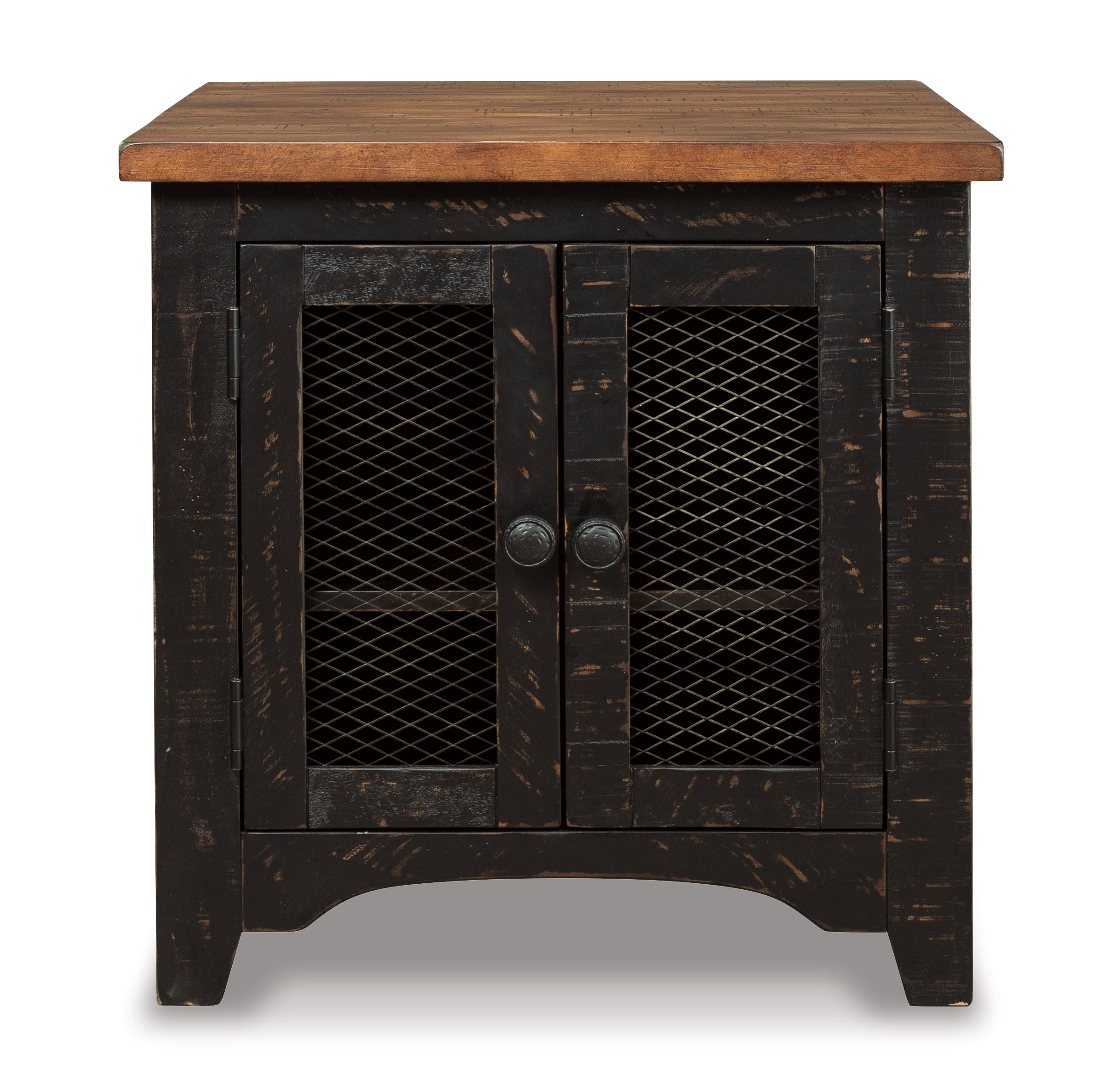 Ashley Furniture Valebeck - Rectangular End Table - Black / Brown - Image 5