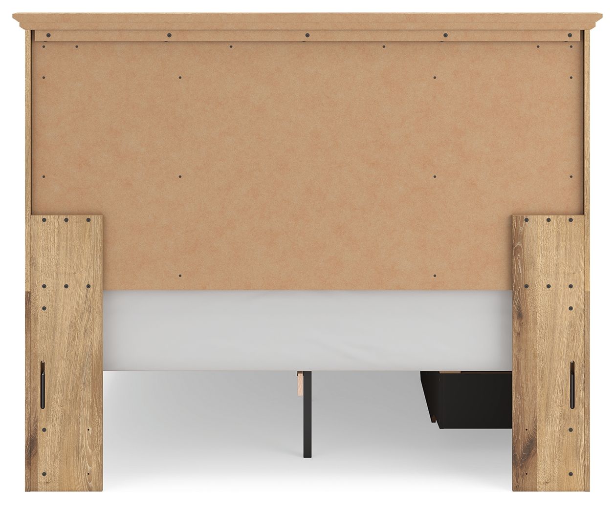 Ashley Furniture Makidern - Queen Panel Storage Bed With Under Bed Storage Unit - Tan - Image 8