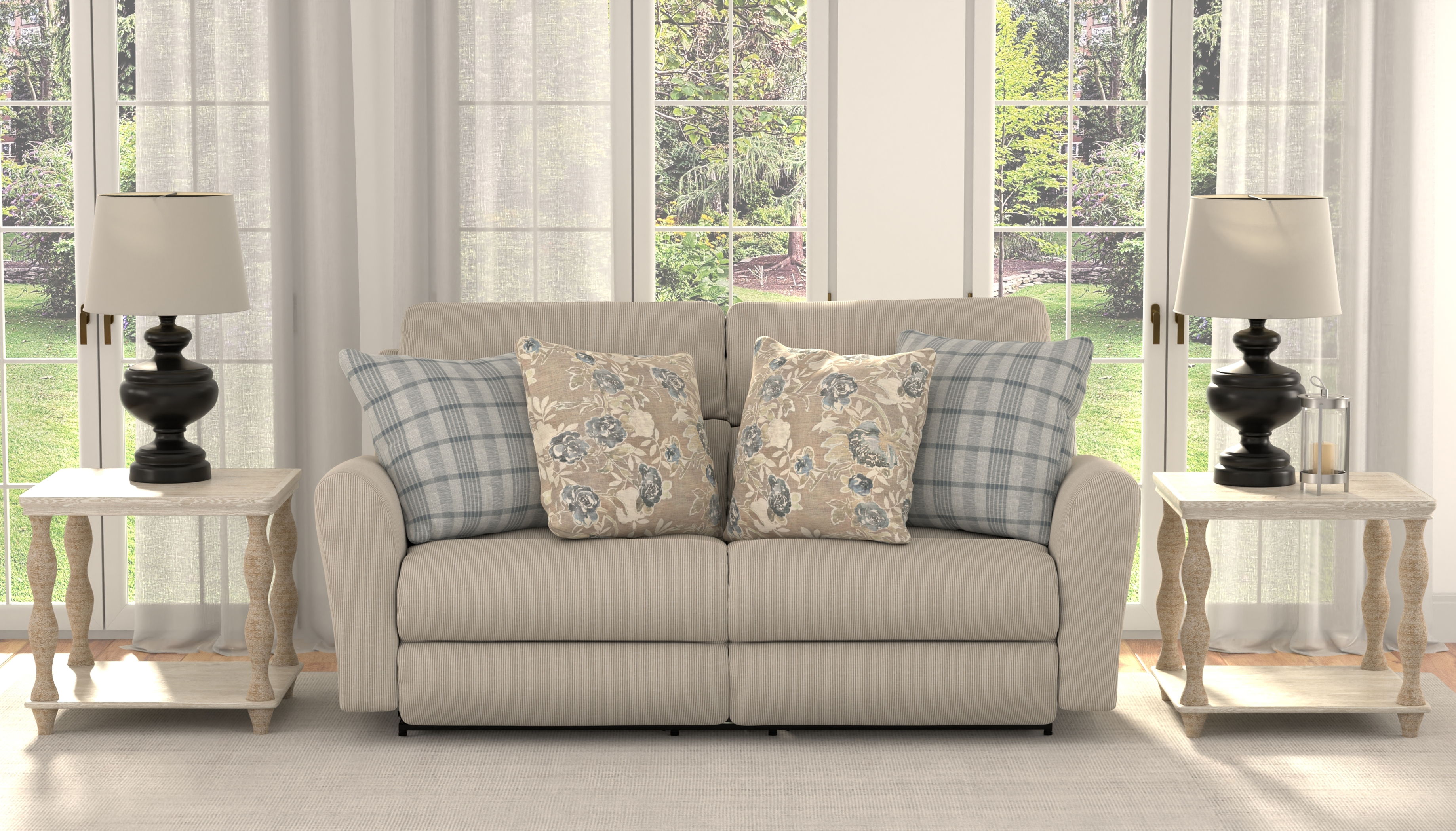 Chappy - Lay Flat Reclining Sofa - Linen