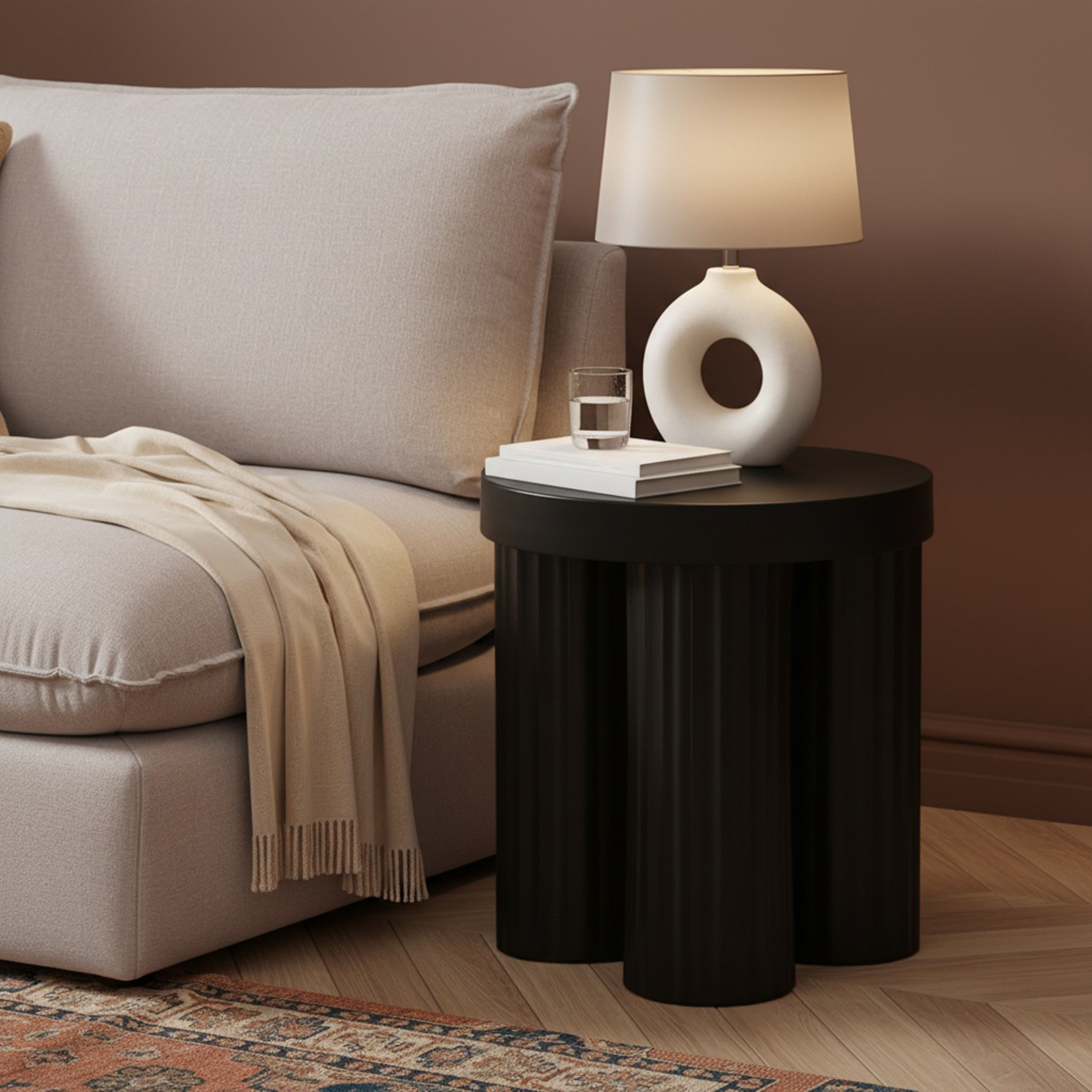 Rhodes - End Table - Black