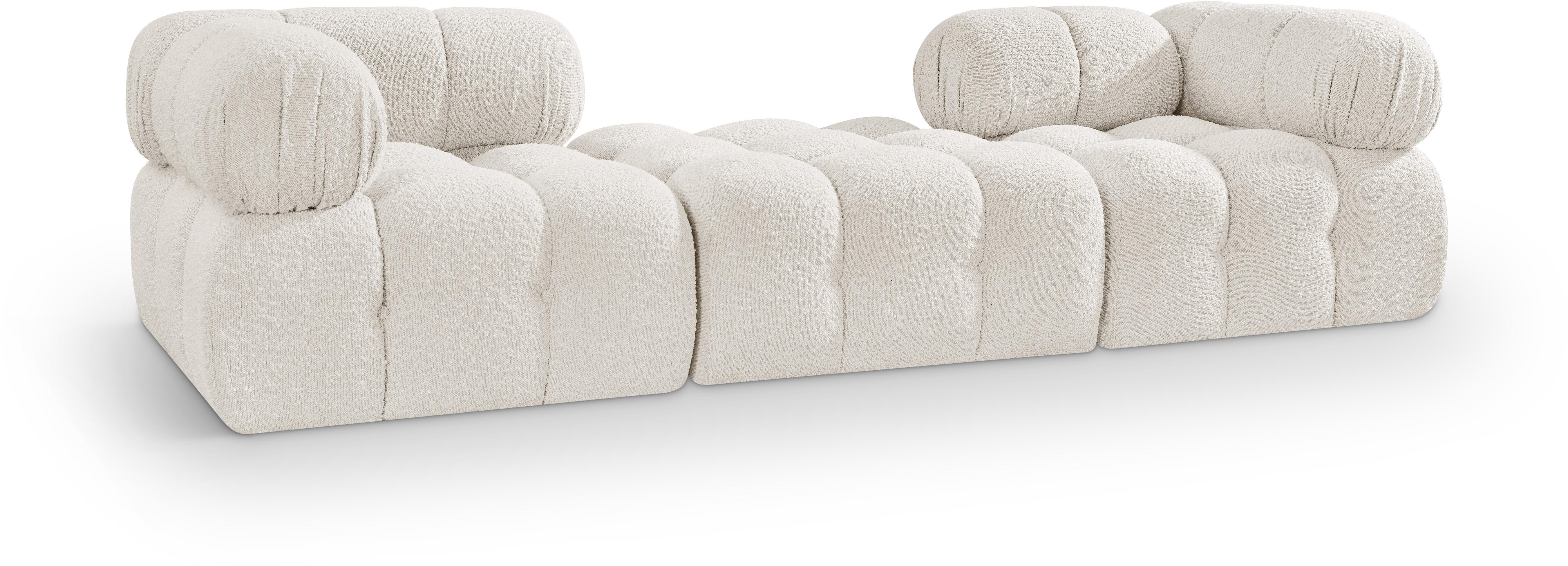 3 Pc · Boucle Fabric 102" Modular Sofa