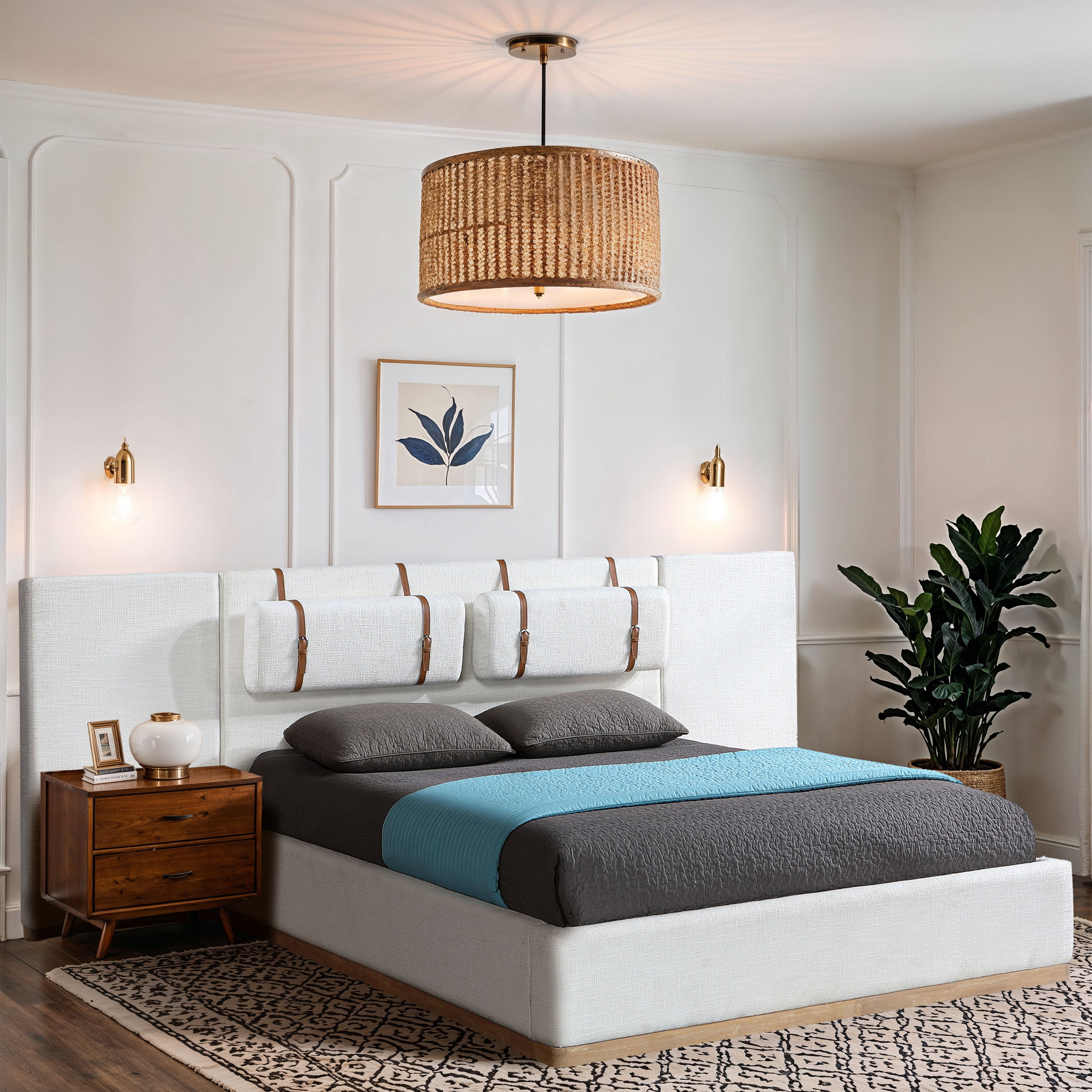 Bennet - Upholstered Queen Bed - Cream