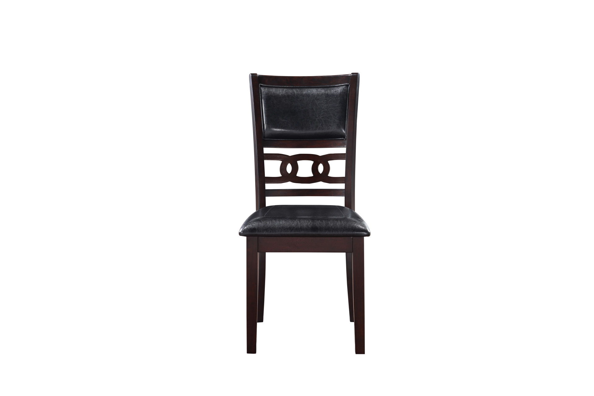 Gia - Dining Chairs (Set of 2) - Ebony - Faux Leather