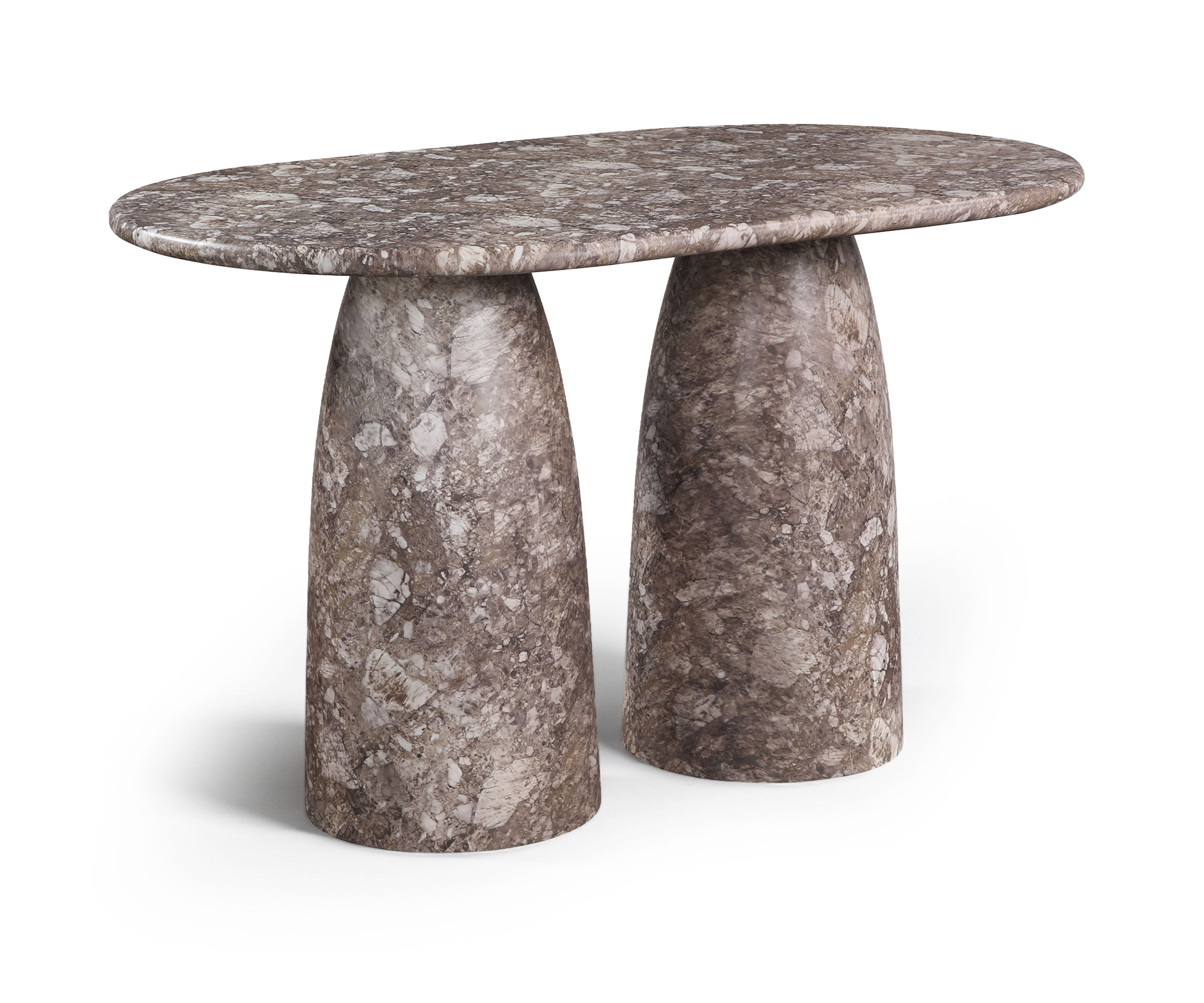 Cosenza - Concrete Indoor / Outdoor Counter Height Table (3 Boxes) - Brown