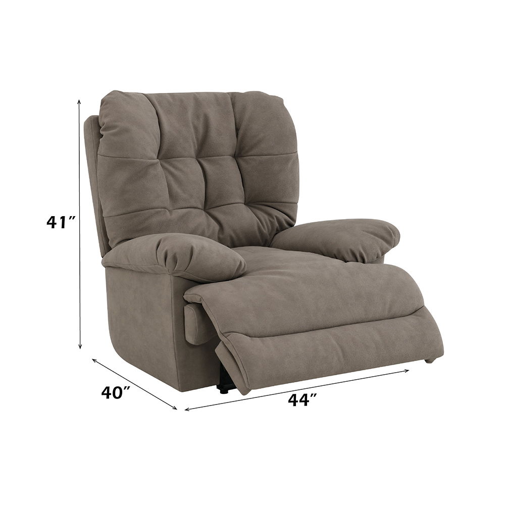 Firas - Power Motion Recliner - Camel, dark gray, view 8