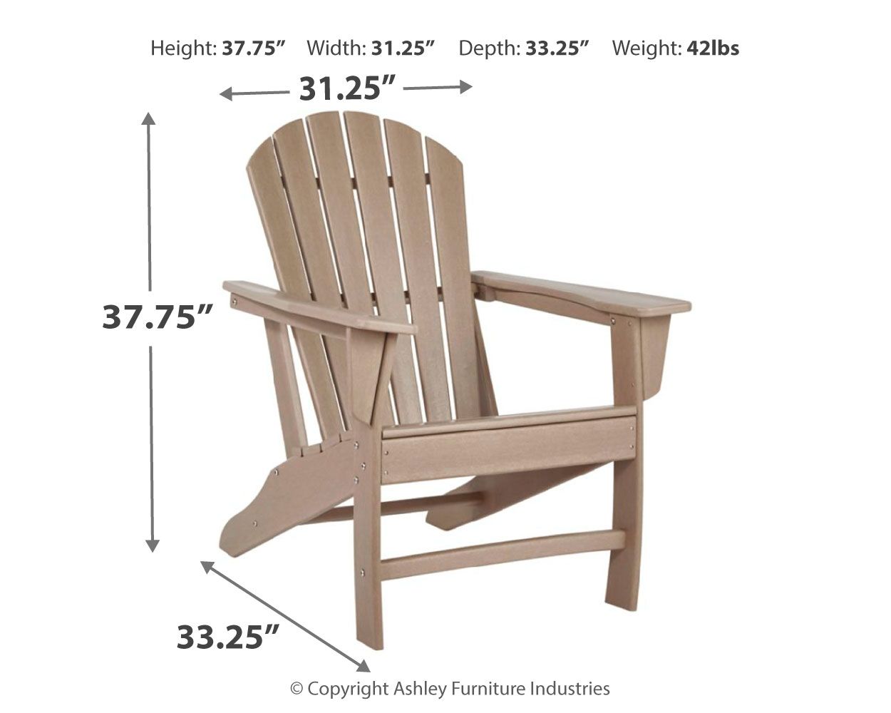 Ashley Furniture Sundown Treasure - 3 Pc. - Conversation Set - Grayish Brown - Image 4