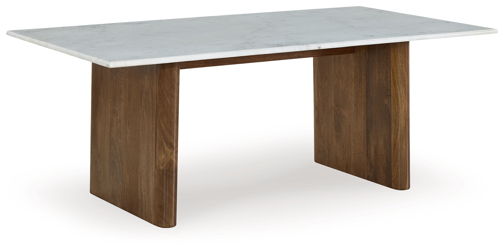 Ashley Isanti Rectangular Cocktail Table - Light Brown/White