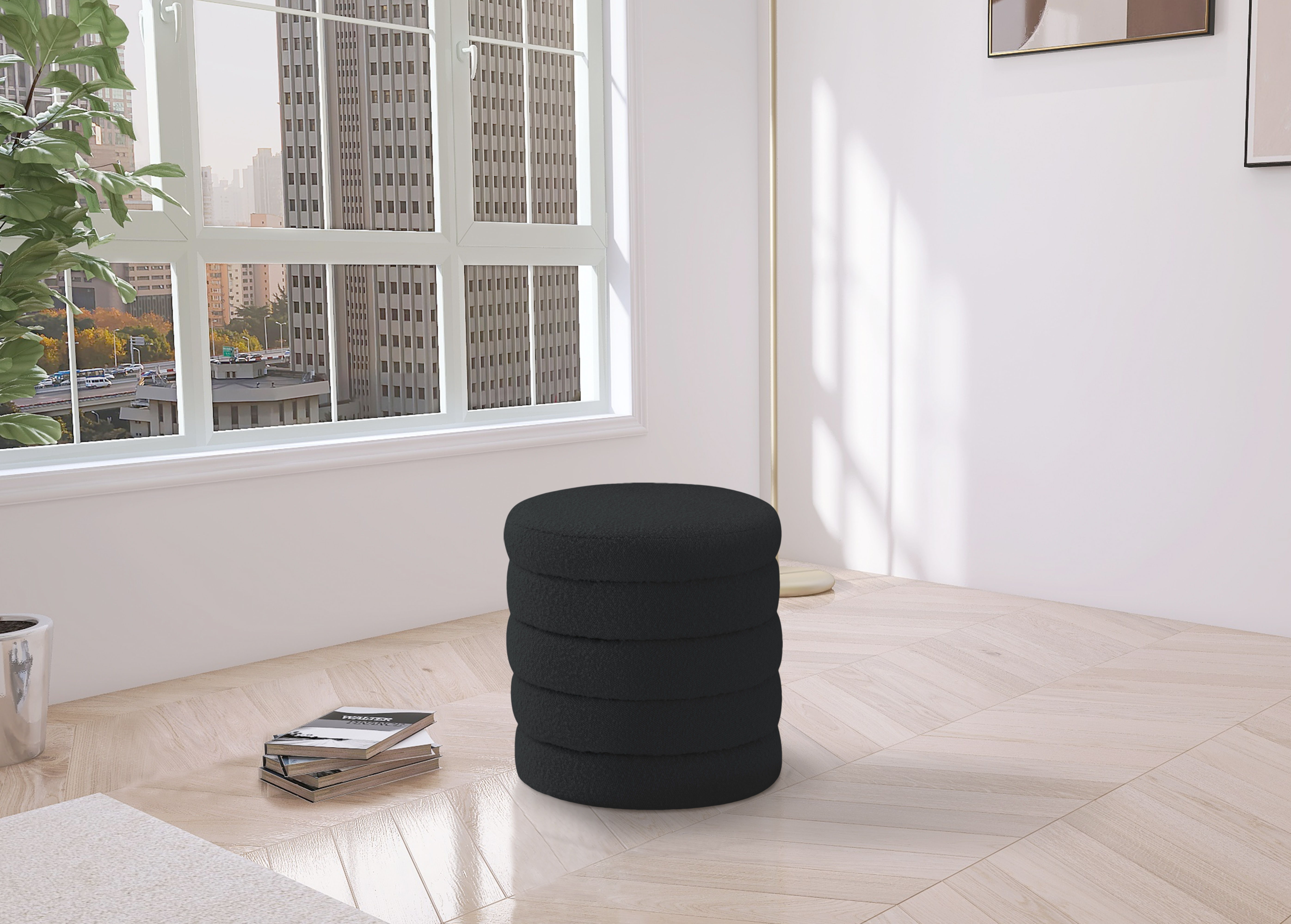 Aphia - Ottoman / Stool - Black