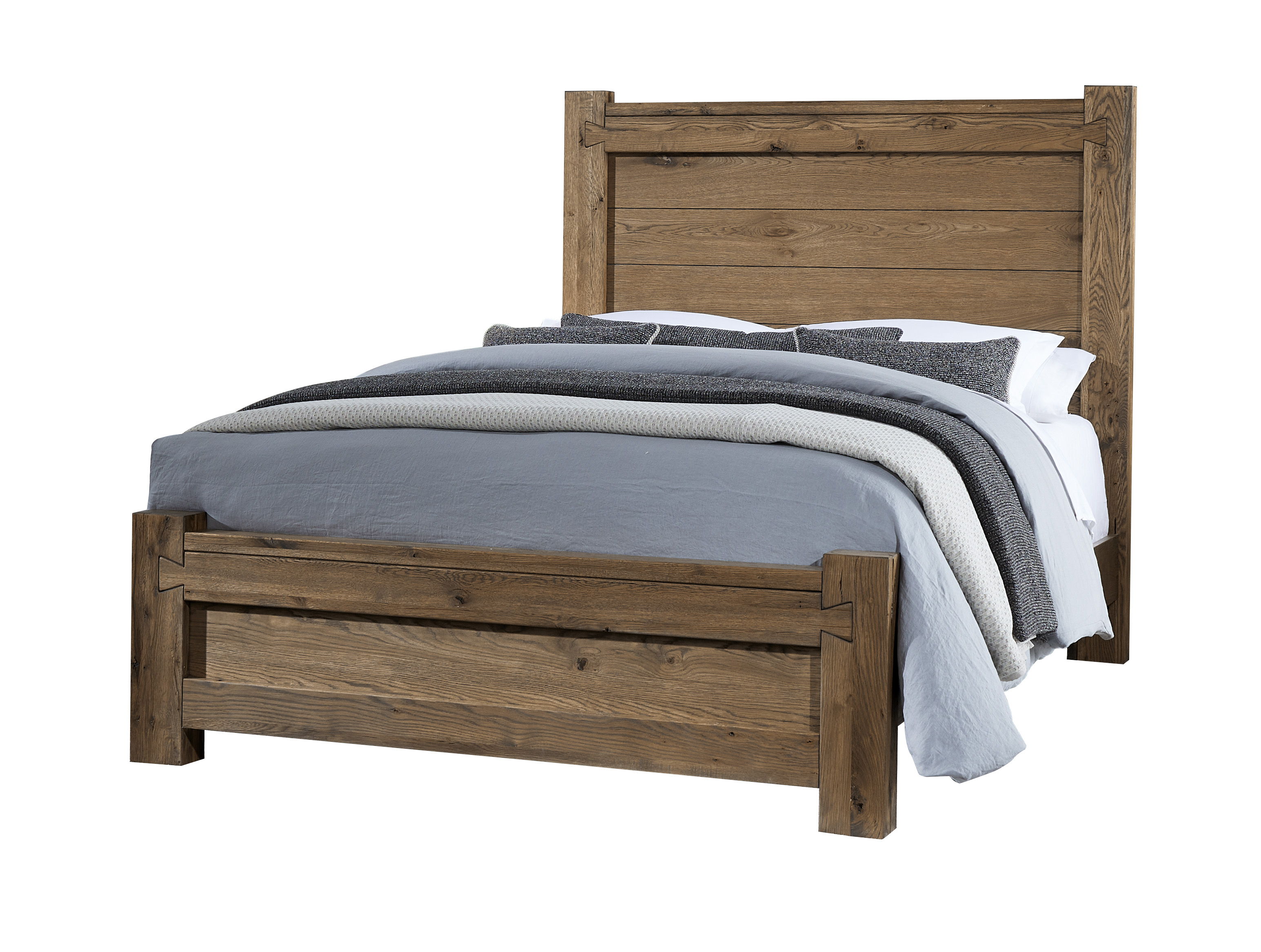 Vaughan-Bassett Dovetail - King Poster Bed With Poster Footboard - Natural