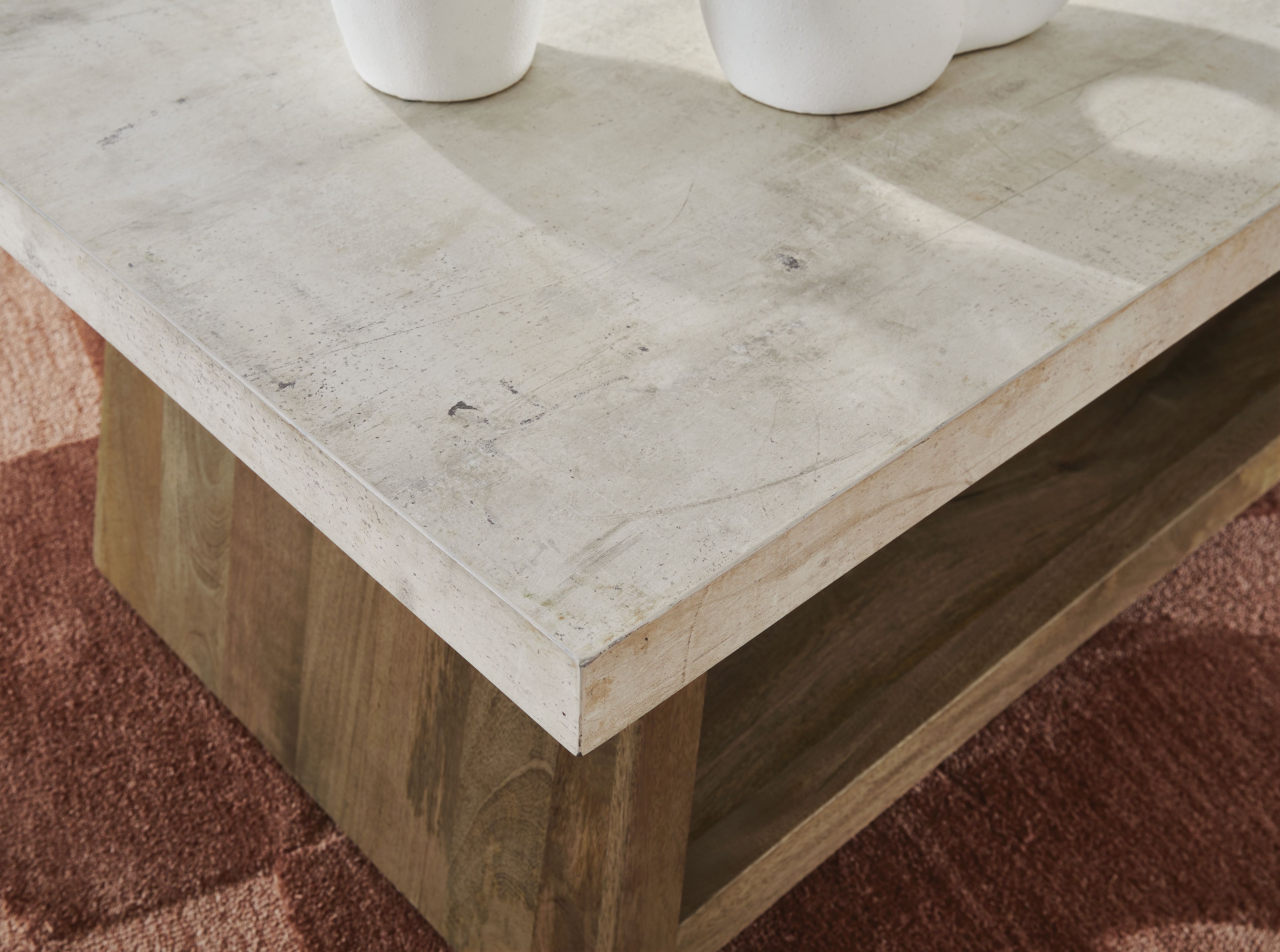 Ashley Furniture Brendalhouse - Rectangular Cocktail Table - Light Brown - Image 5