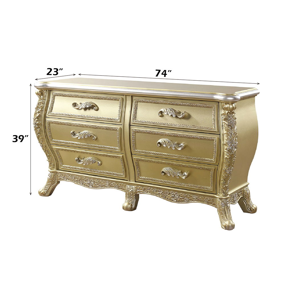 Cabriole - Dresser - Gold, gold, view 3