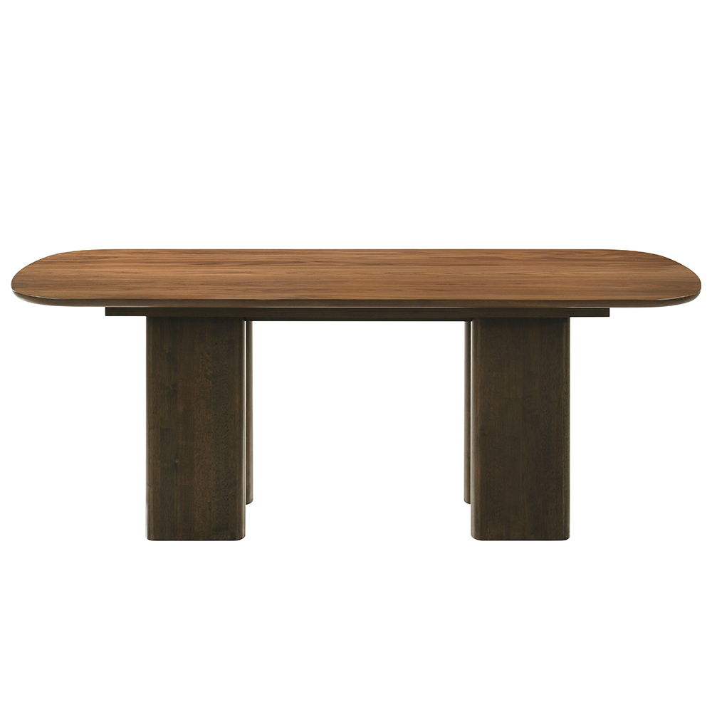 Delina - Dining Table - Walnut, dark brown, view 6