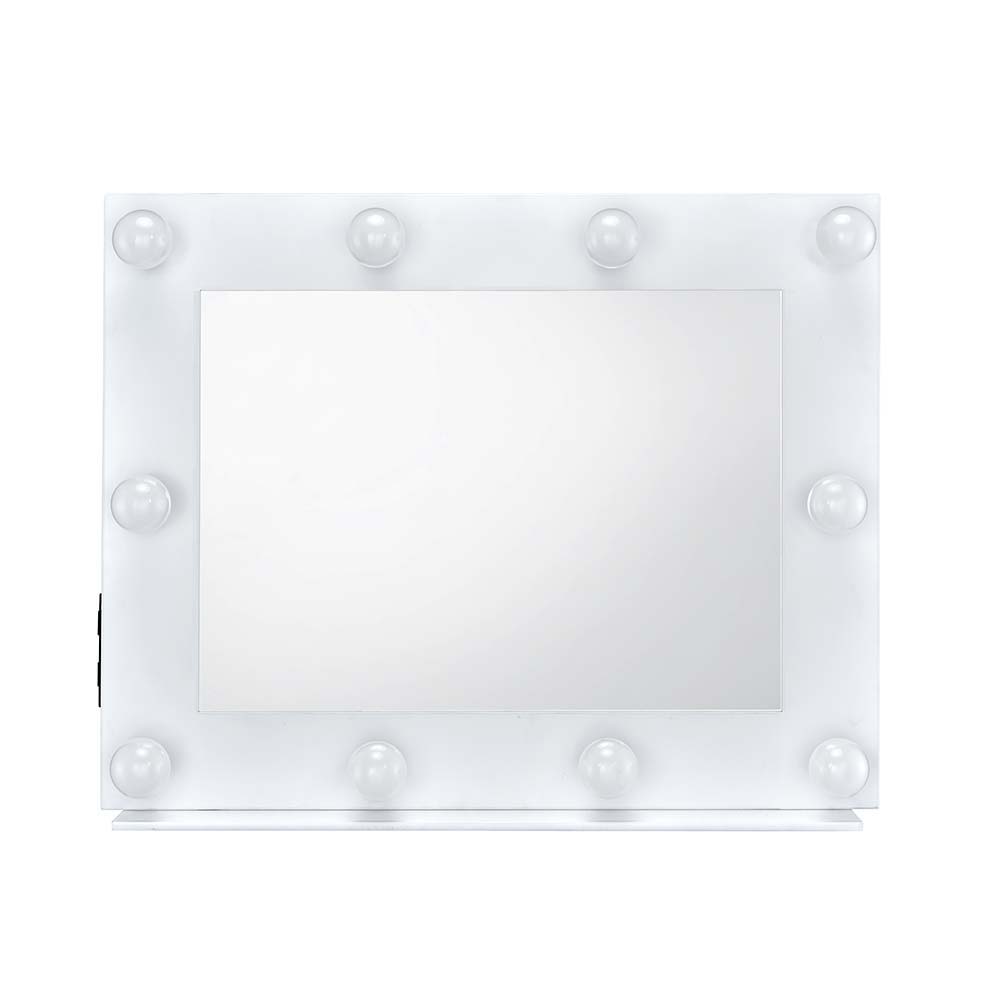 Avery - Accent Mirror - White, white, view 2
