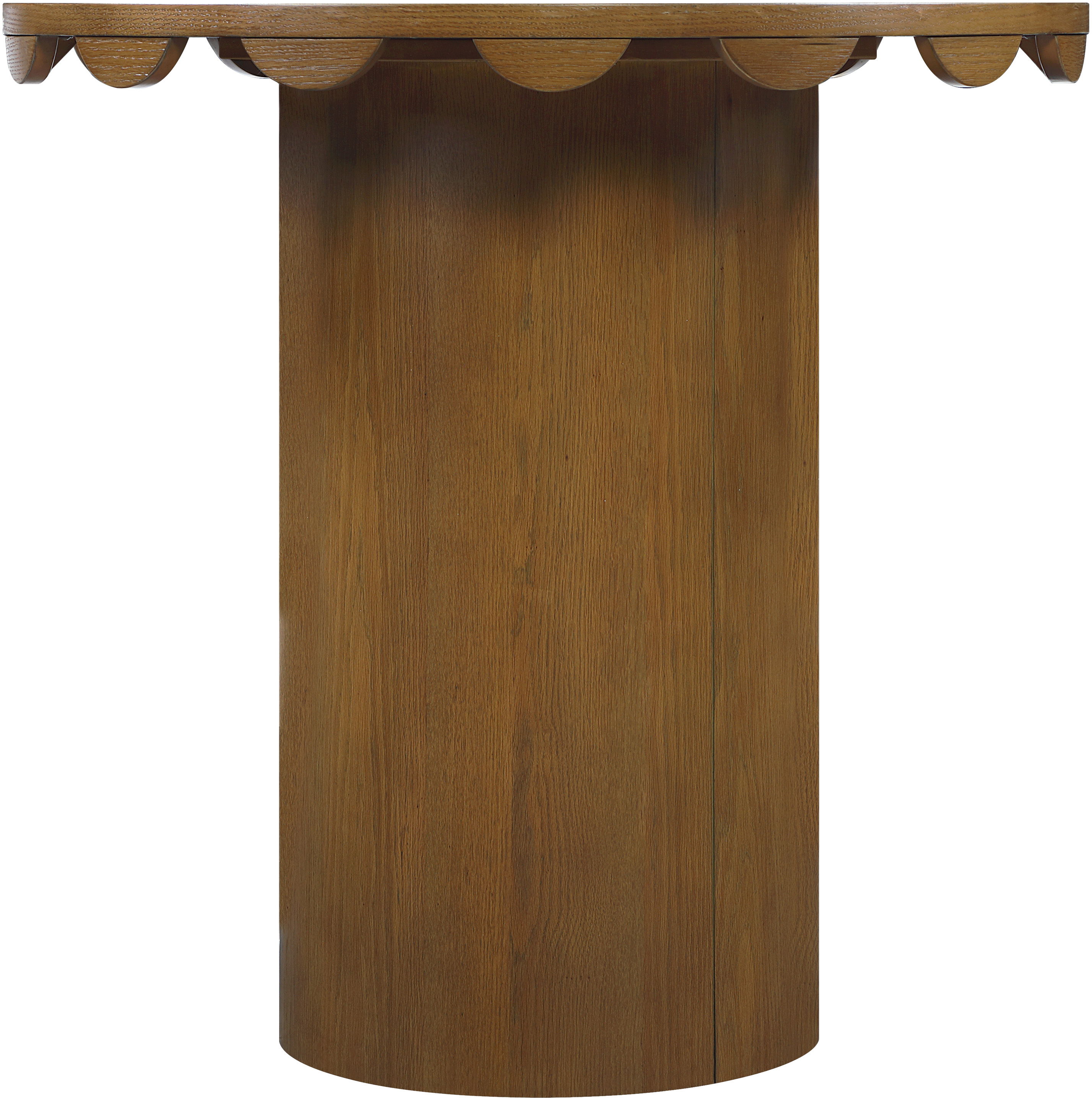 Dahlia - Solid Wood And Natural Cane Counter Height Table - Brown