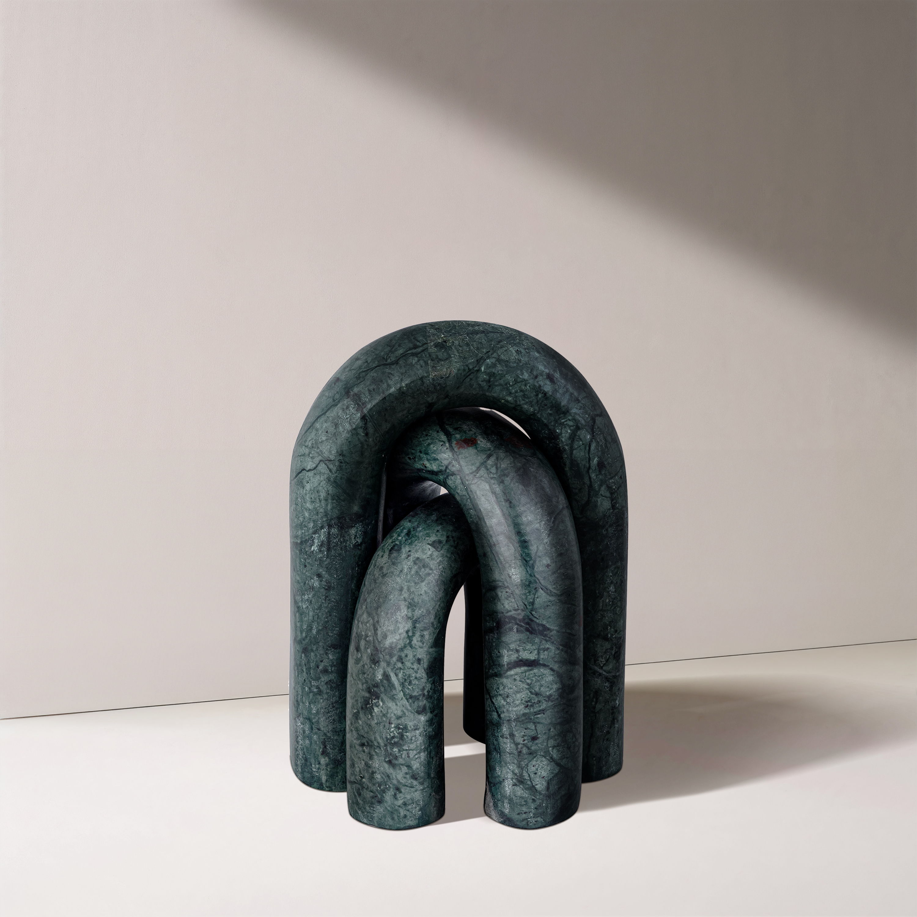 Arco - 3 Piece Marble Decorative Object - Green