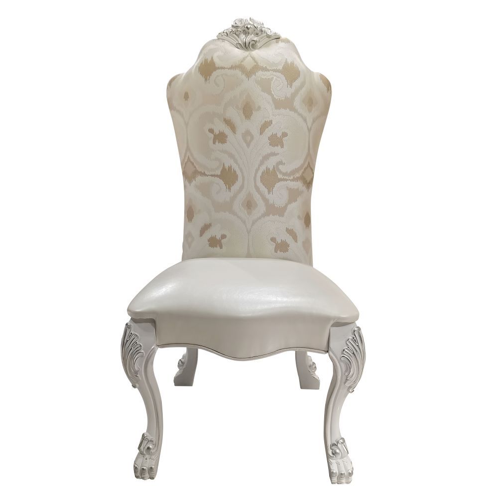 Dresden - Side Chair (Set of 2) - Fabric & Bone White, white, view 2