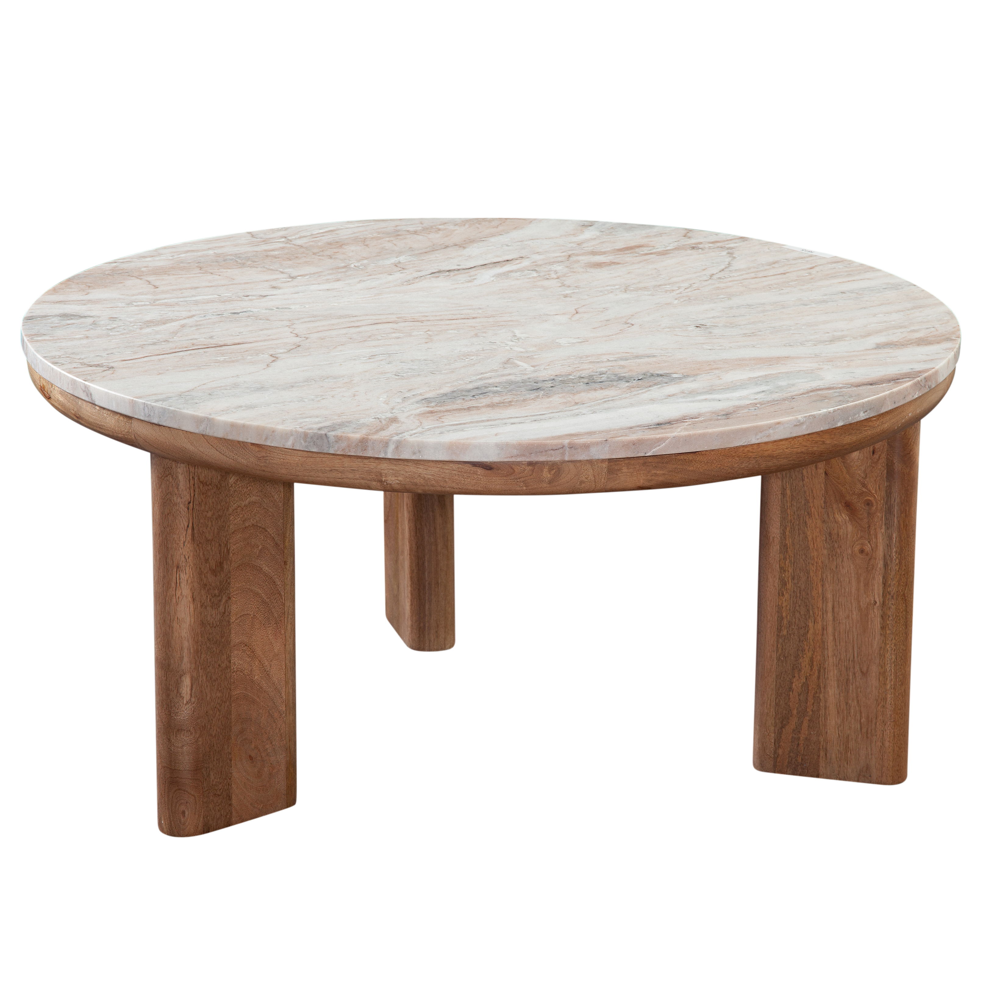 Sidney - Marble Top Cocktail Table - Brown