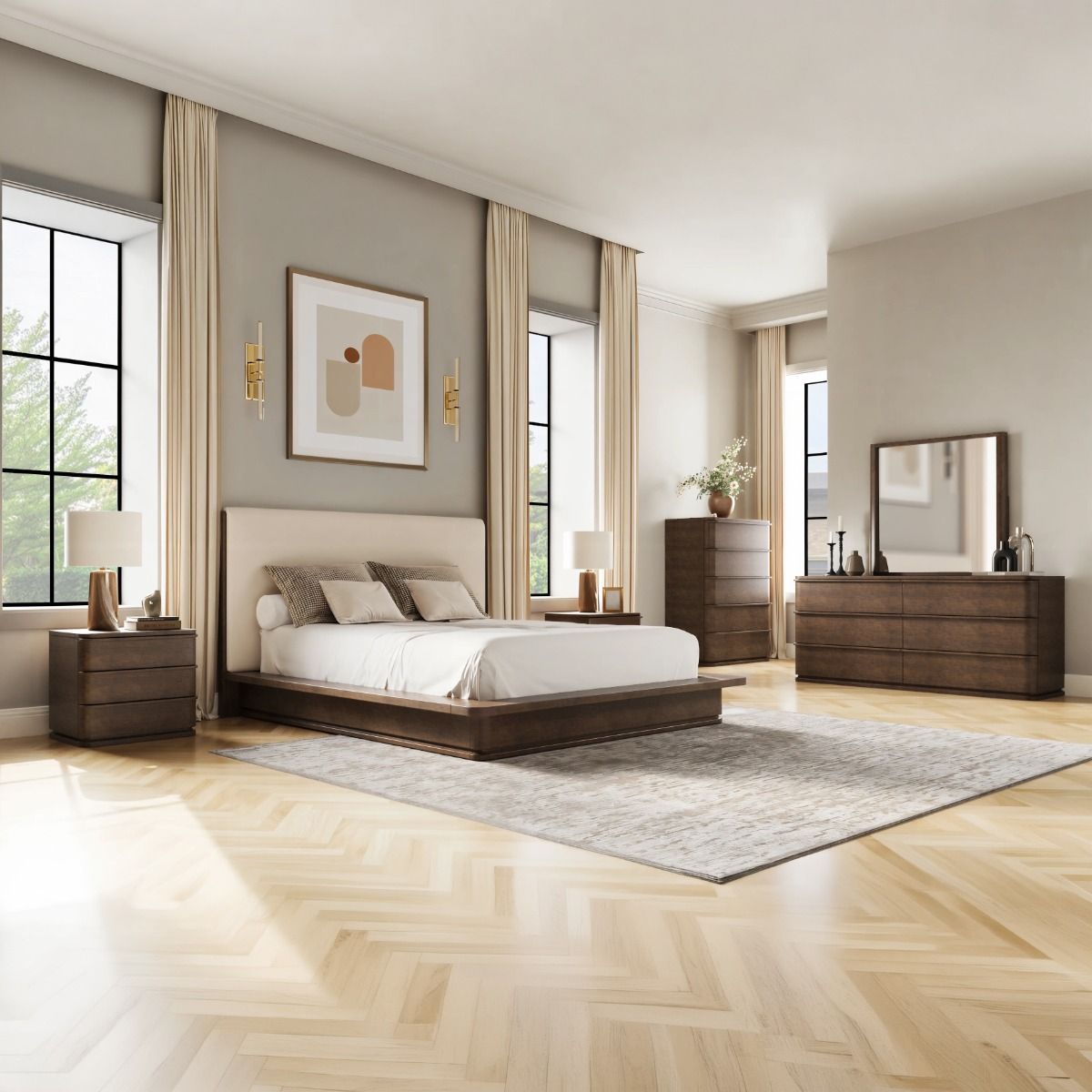 Zoey - Chest - Brown Oak, dark brown