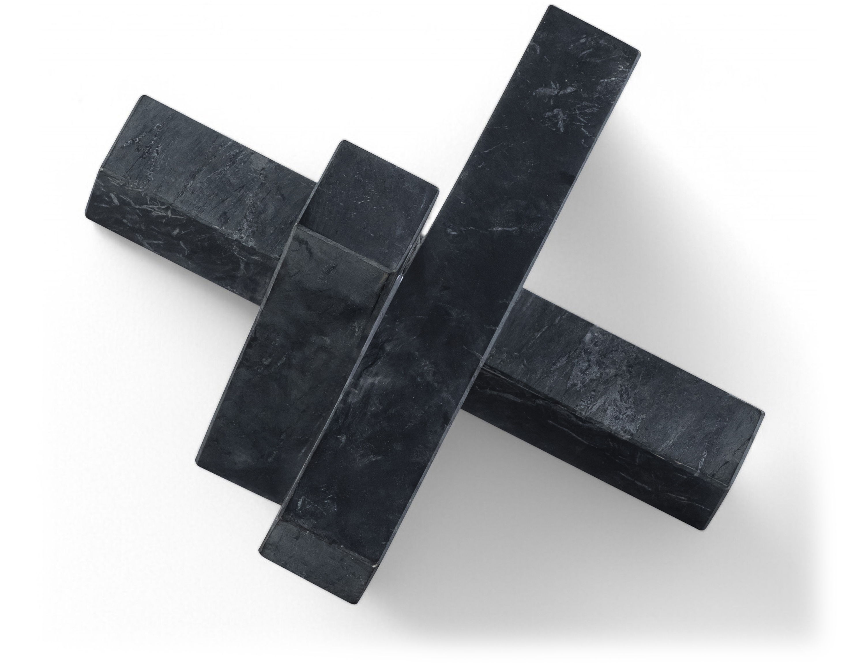 Stix - Marble Decorative Object - Black