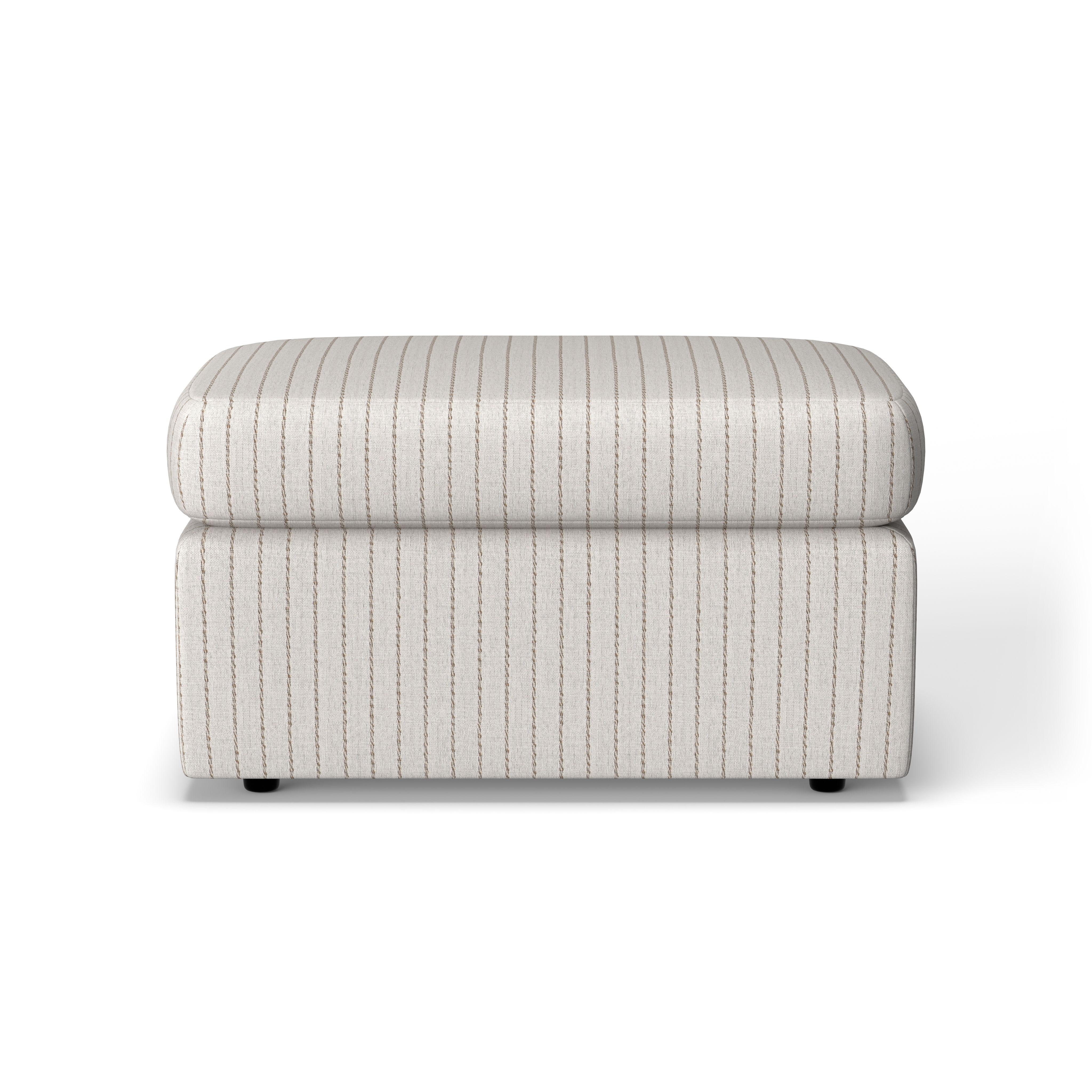 Sky - Fabric Ottoman, light gray, view 6