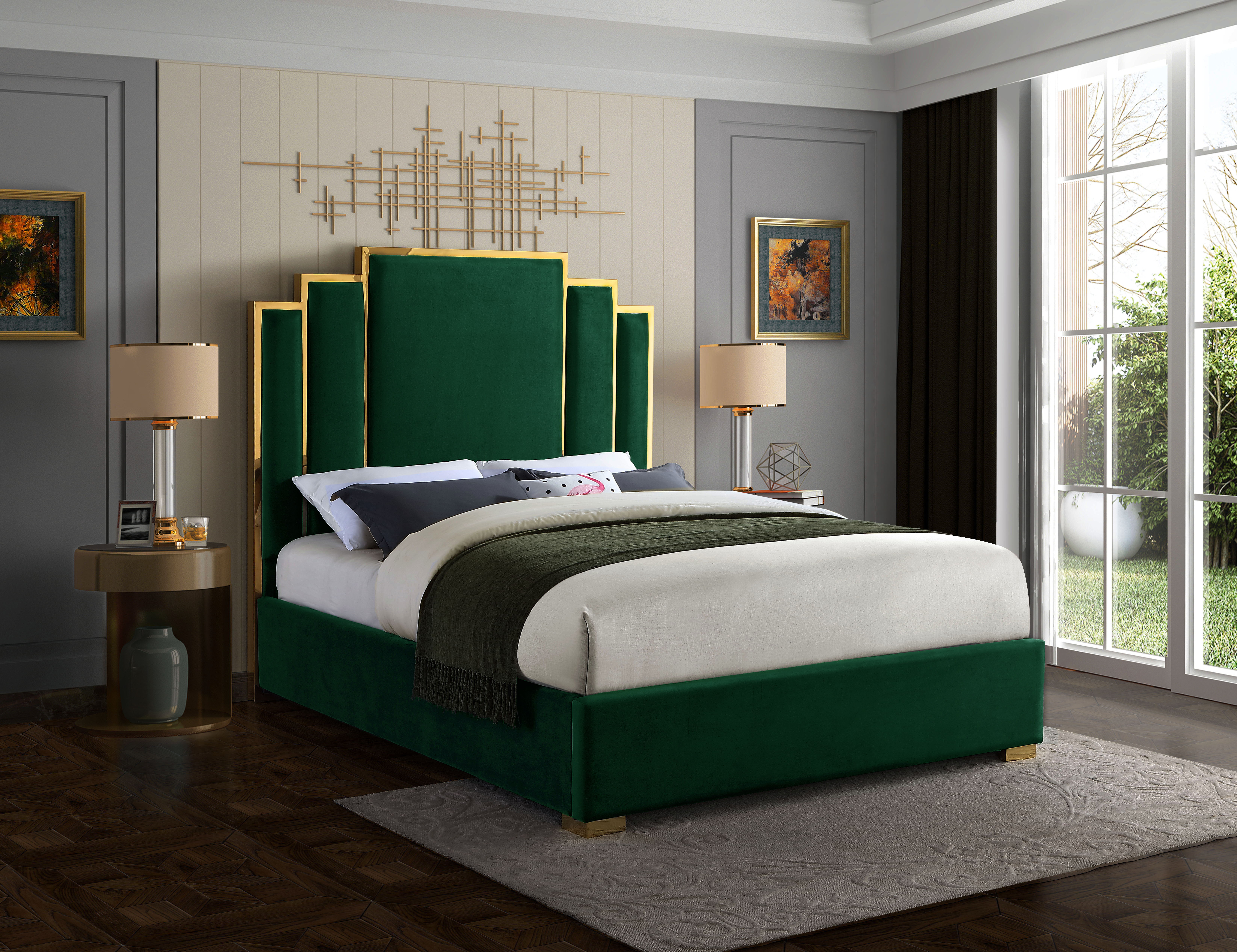 Hugo - King Bed - Green