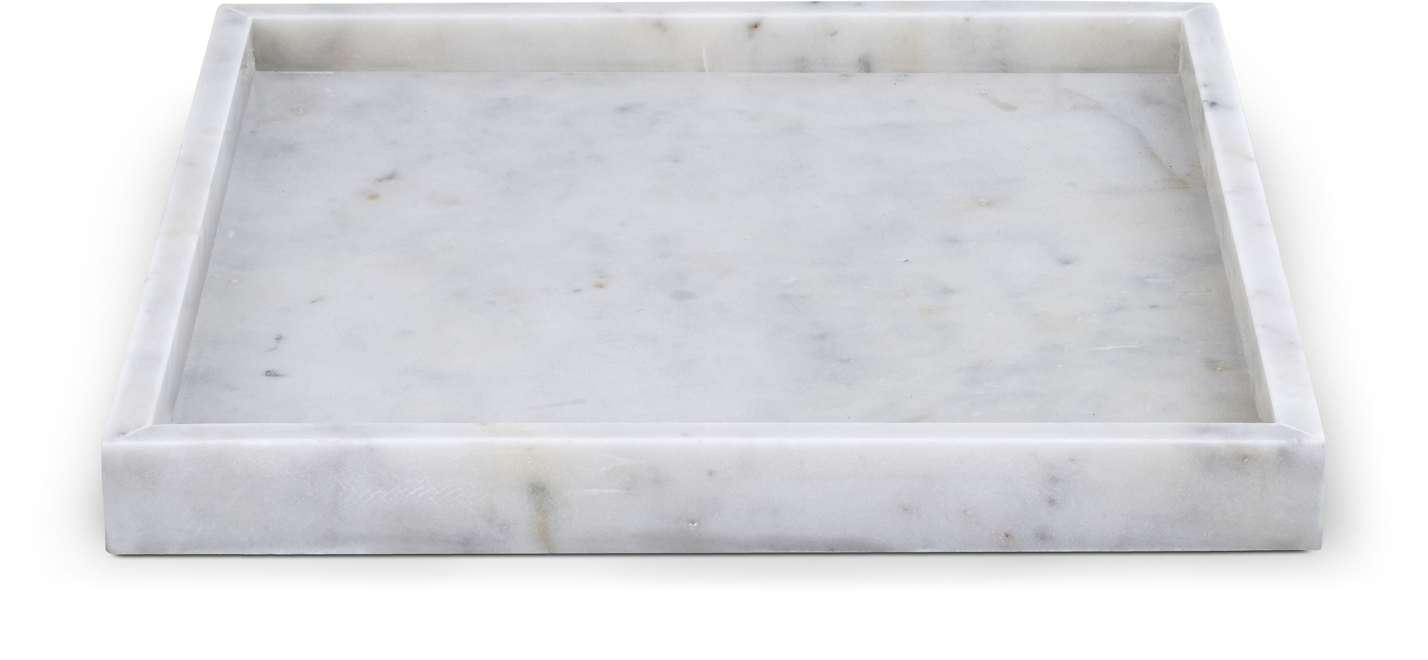 Barletta - Marble Square Tray - White