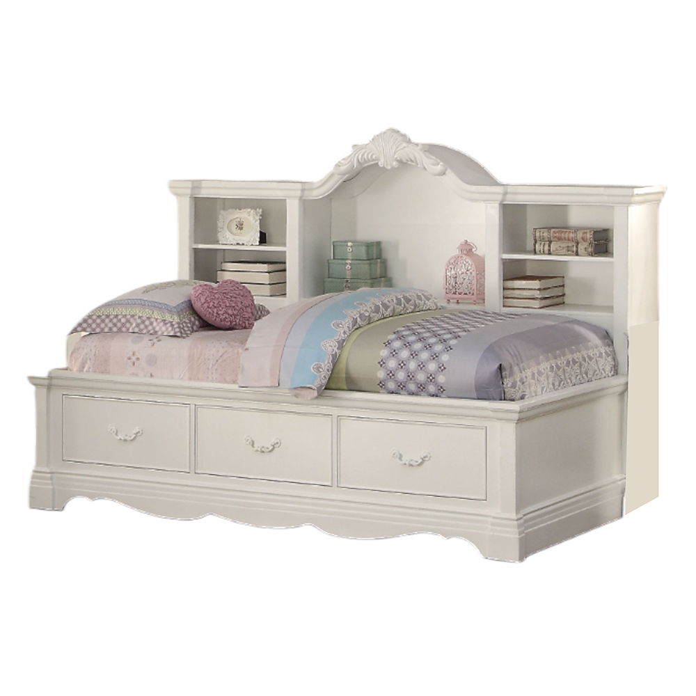 Estrella - Twin Daybed With Storage - White, white, view 2