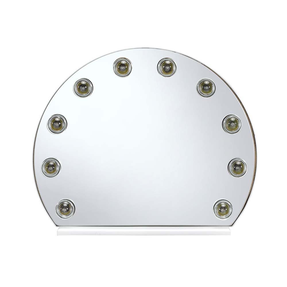 Alma - Accent Mirror - White, silver, view 8