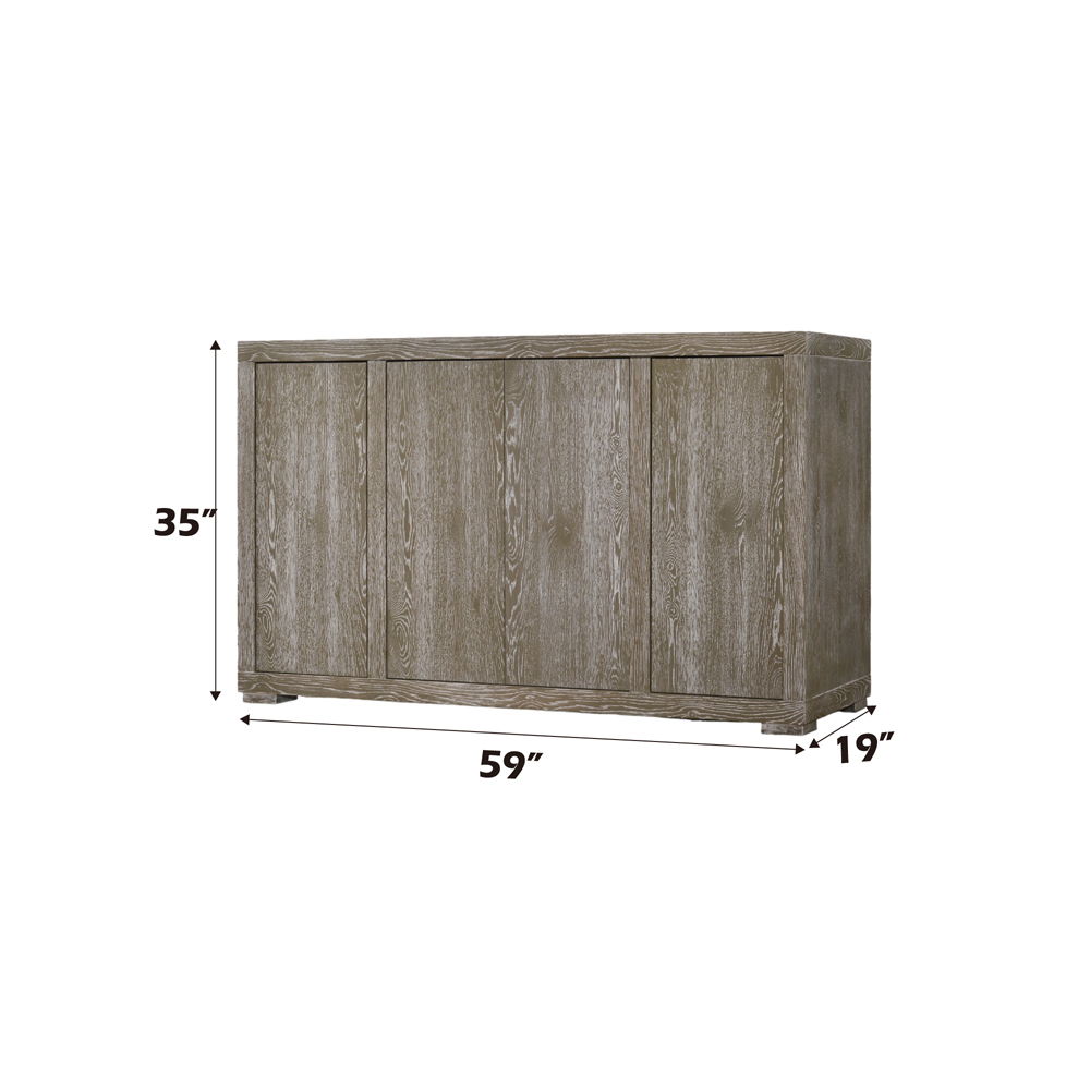 Gabrian - Server - Reclaimed Gray, dark gray, view 2