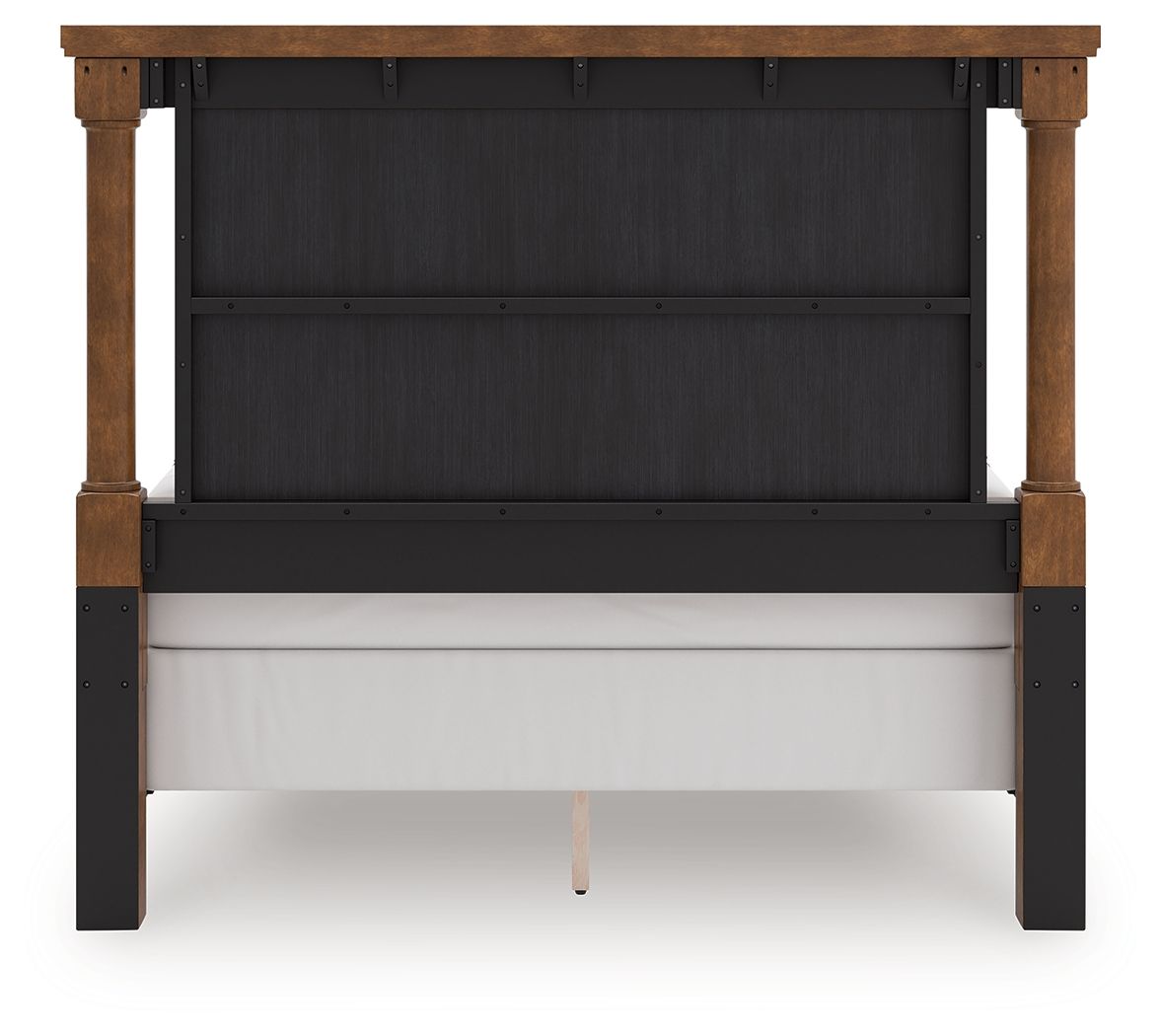 Ashley Furniture Rowlenstown - Queen Poster Bed - Brown - Image 7