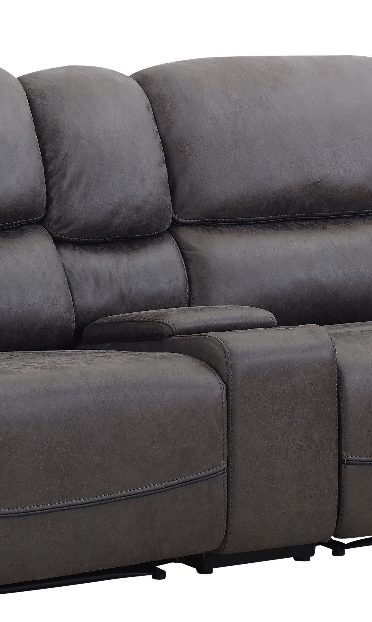 Plaza - Sectional Console - Dark Gray