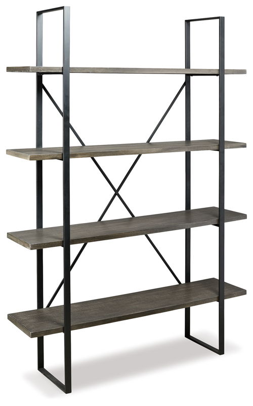 Gilesgrove - Bookcase - Black / Gray, dark gray