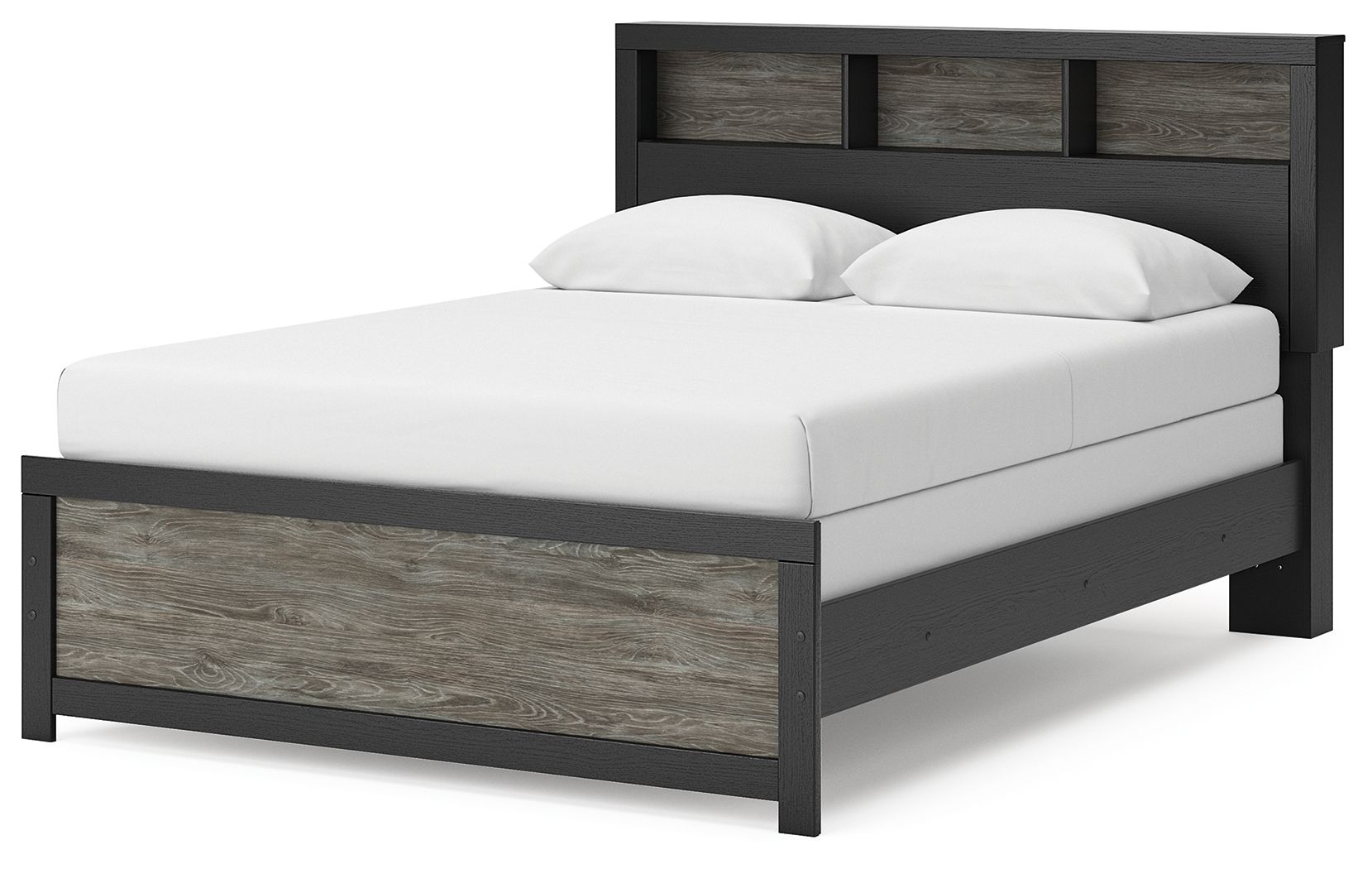 Ashley Furniture Broachmyn - Queen Bookcase Bed - Black / Gray - Image 4