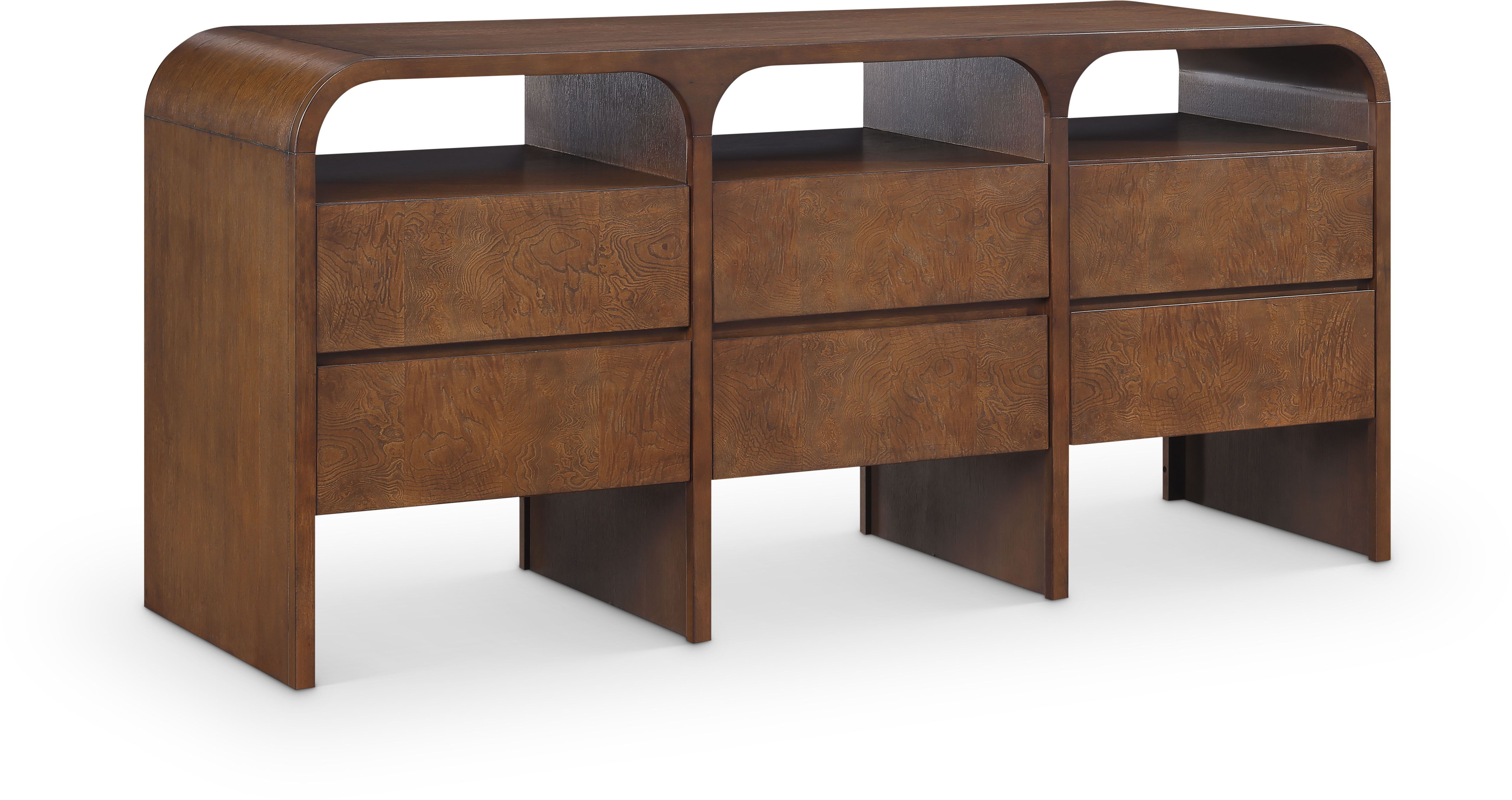 Giada - Solid Wood And Veneer Dresser - Brown