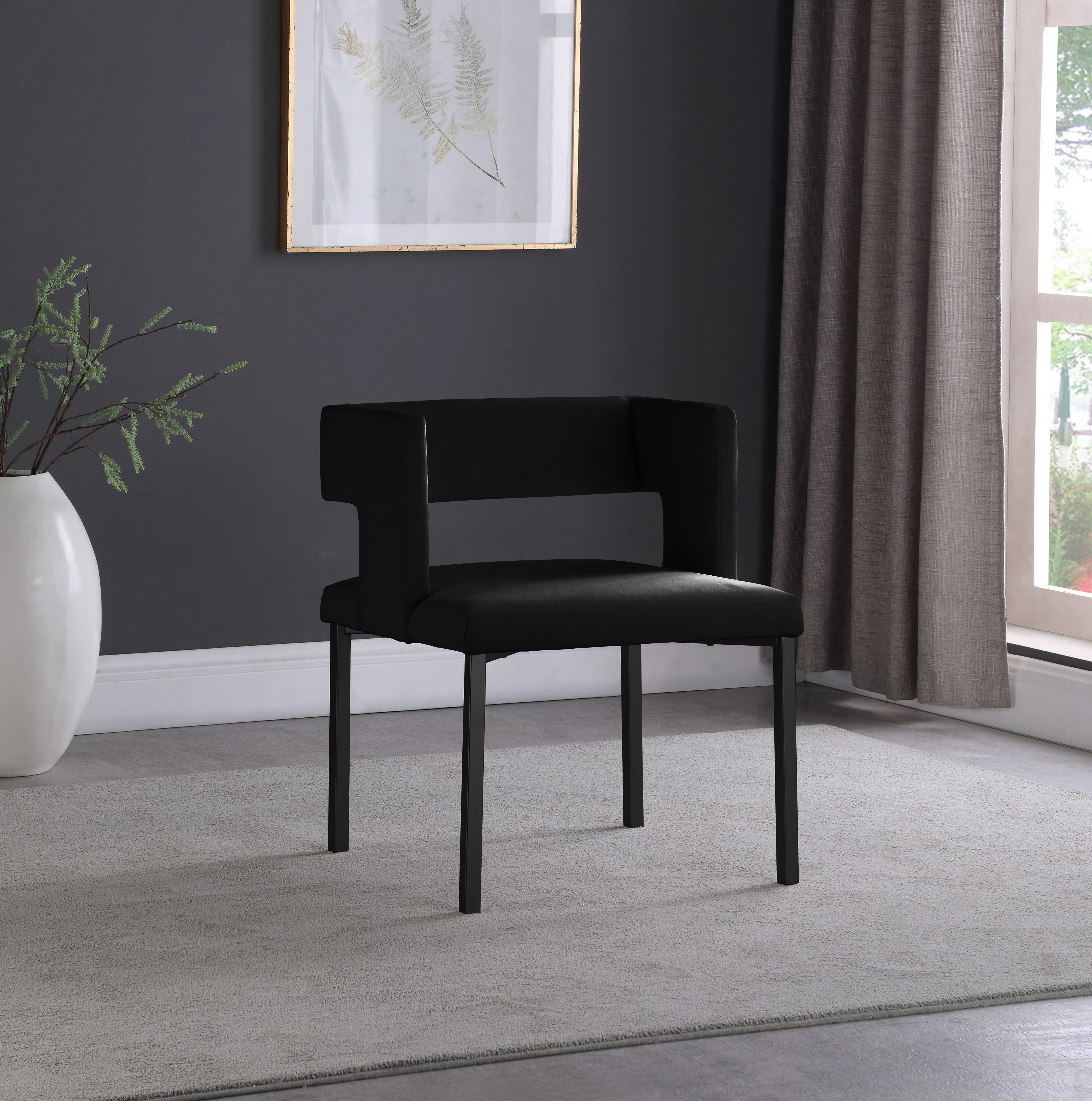 Caleb - Dining Chair (Set of 2) - Black